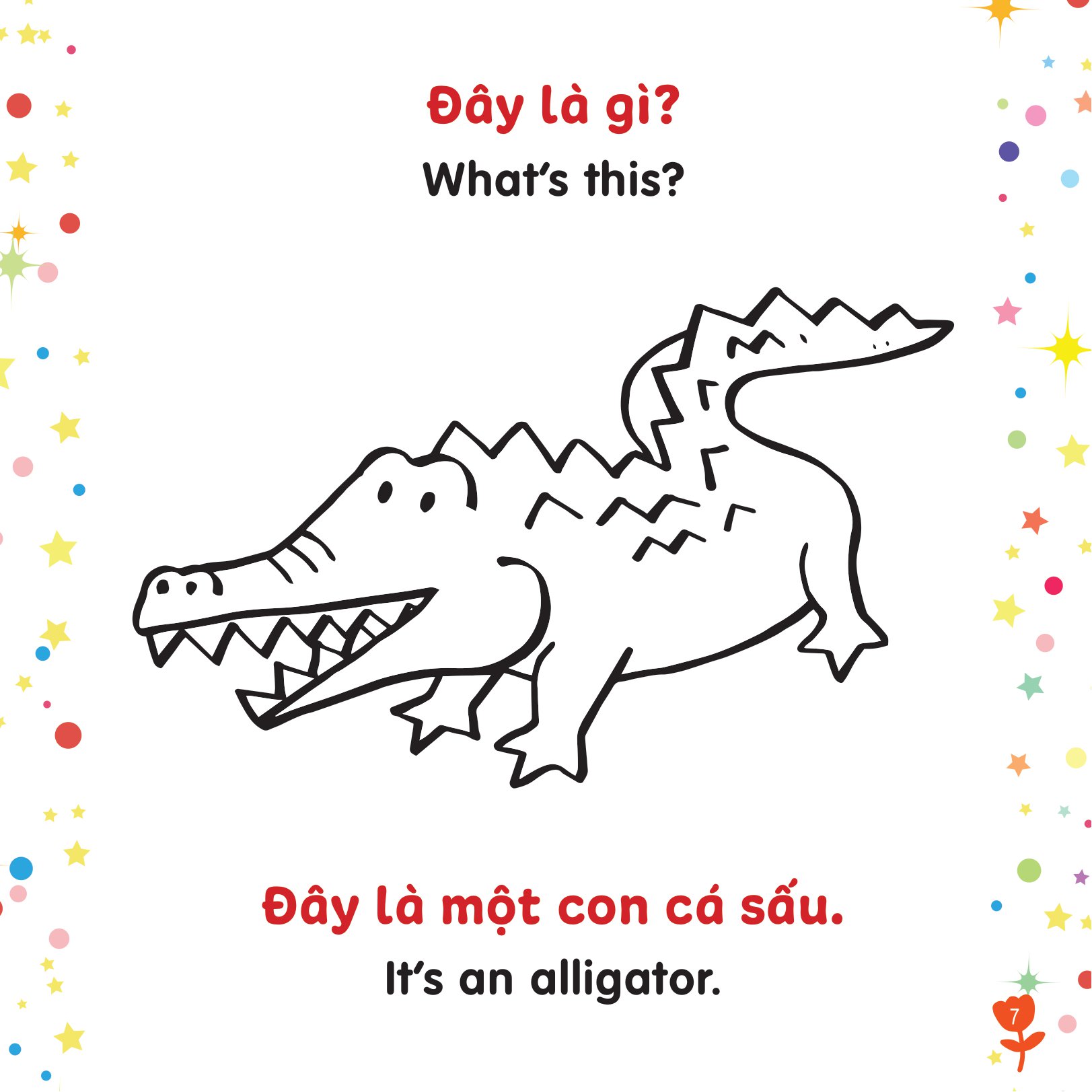 tô màu sáng tạo - bé học tiếng anh - đây là gì? - Ảnh 7
