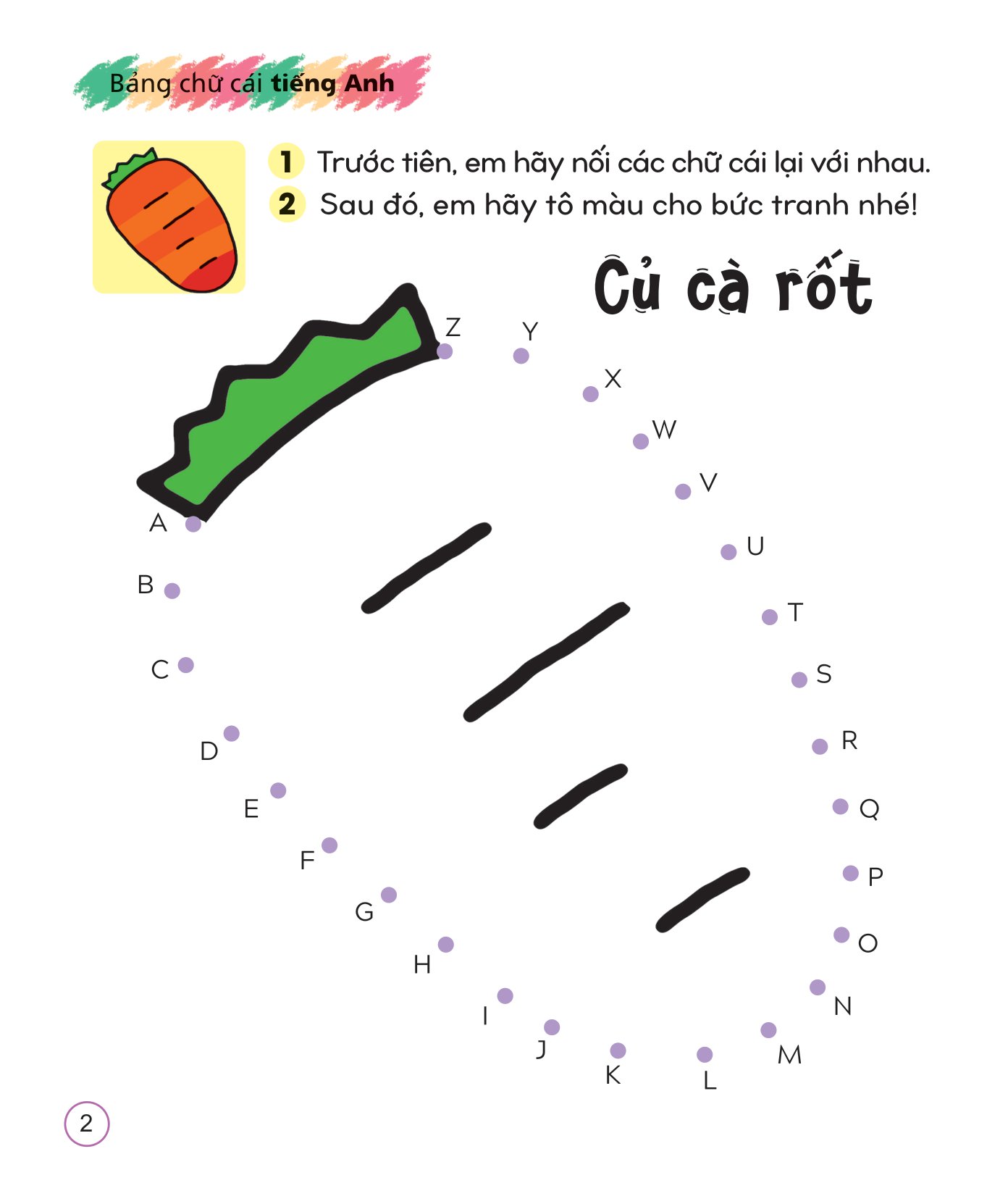 tô màu sáng tạo giúp bé làm quen với chữ cái và con số - bảng chữ cái tiếng anh - Ảnh 3