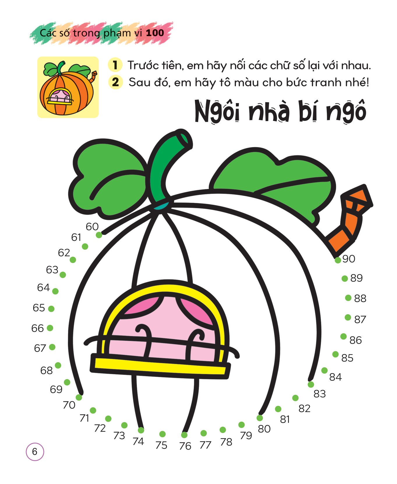 tô màu sáng tạo giúp bé làm quen với chữ cái và con số - các số trong phạm vi 100 - Ảnh 7