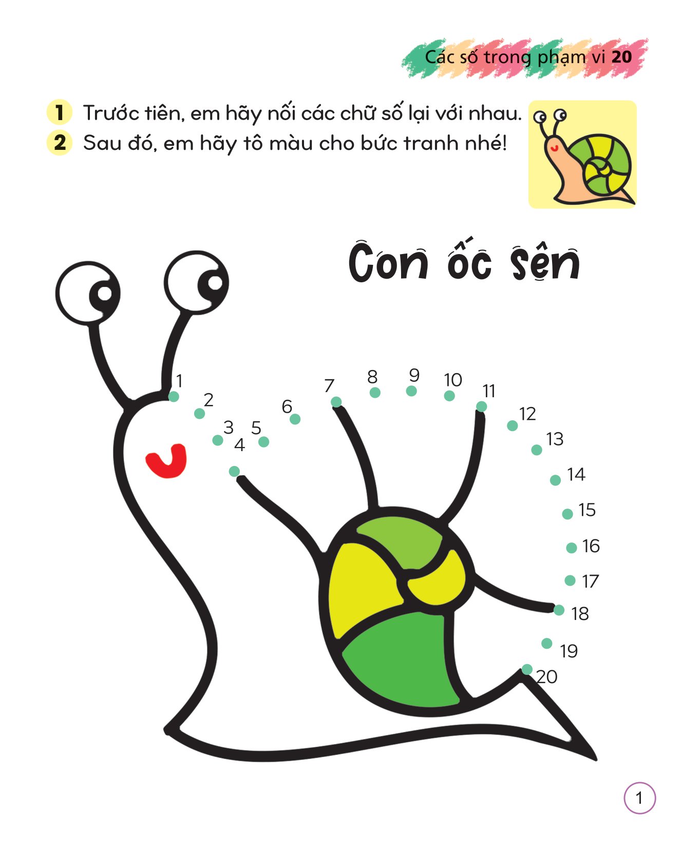 tô màu sáng tạo giúp bé làm quen với chữ cái và con số - các số trong phạm vi 20 - Ảnh 2