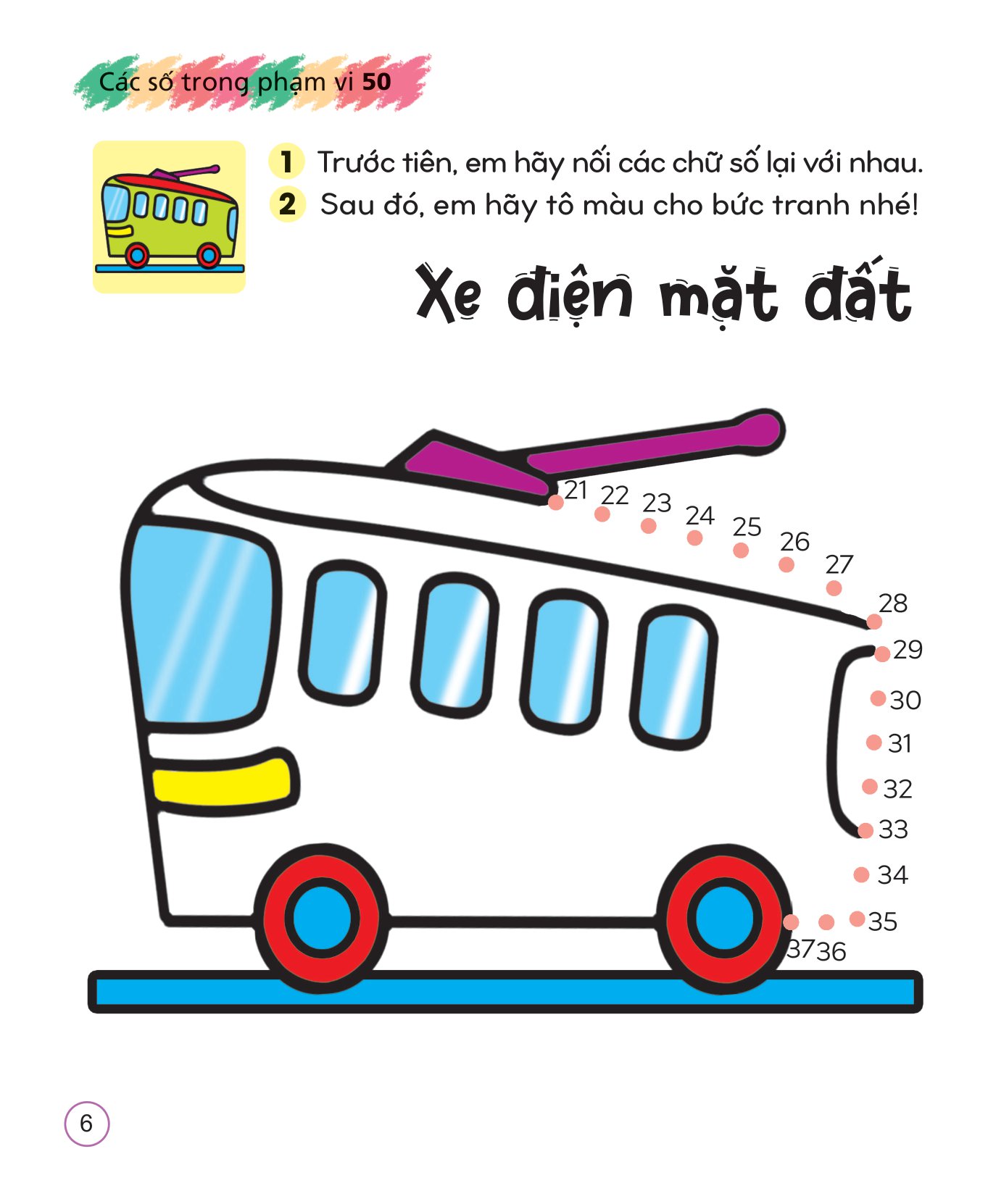 tô màu sáng tạo giúp bé làm quen với chữ cái và con số - các số trong phạm vi 50 - Ảnh 7