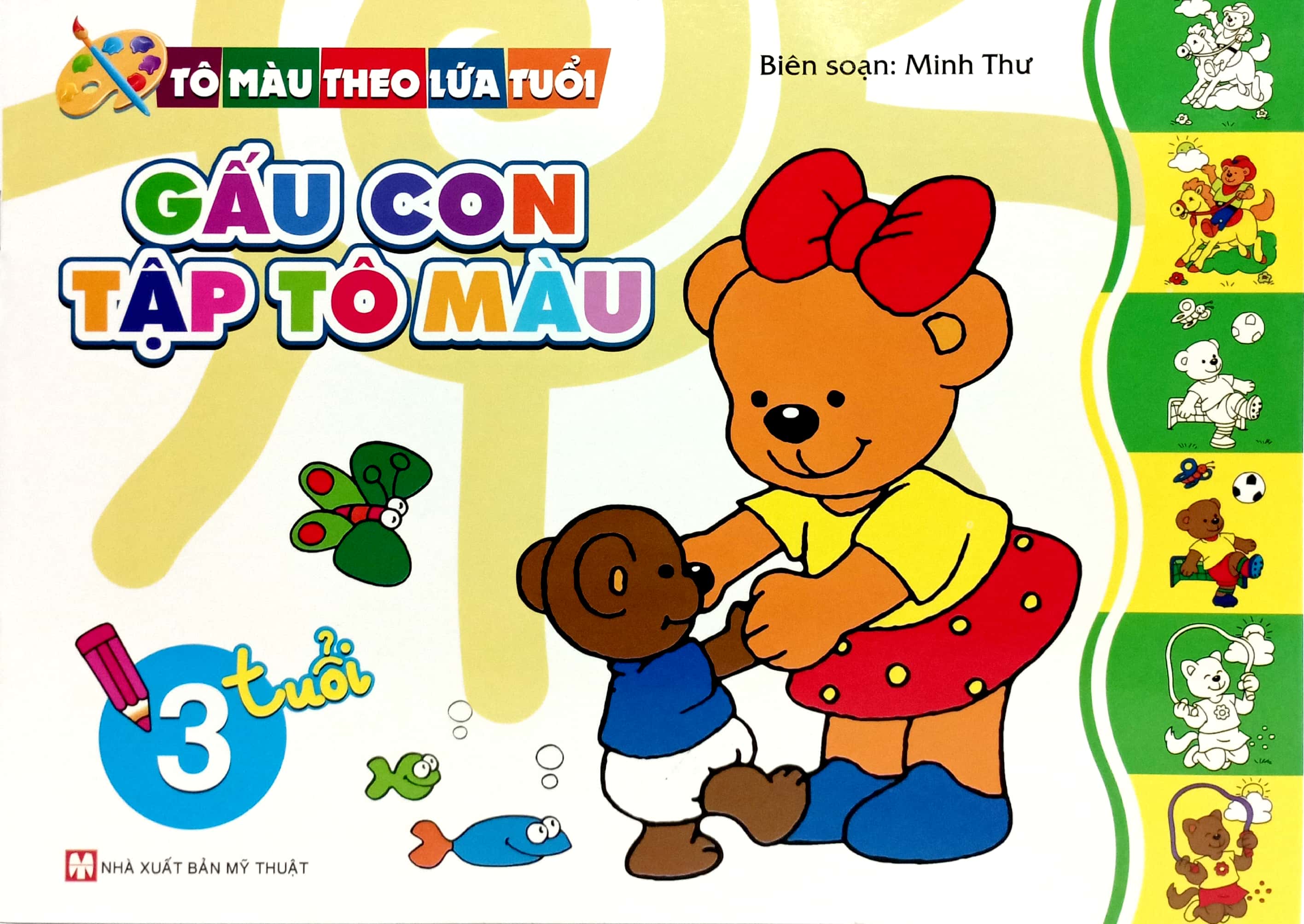 tô màu theo lứa tuổi - gấu con tập tô màu (3 tuổi) - Ảnh 2