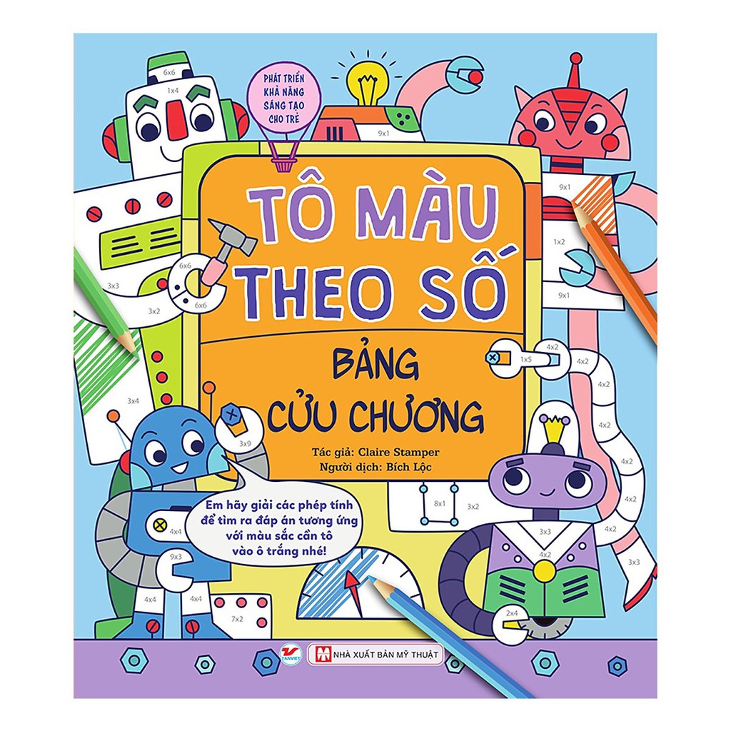 tô màu theo số - bảng cửu chương - phát triển khả năng sáng tạo cho trẻ - Ảnh 2