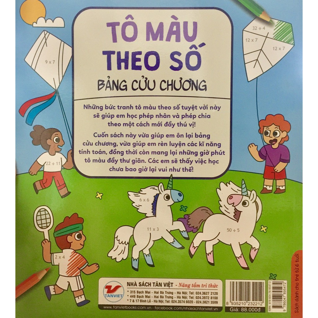 tô màu theo số - bảng cửu chương - phát triển khả năng sáng tạo cho trẻ - Ảnh 4