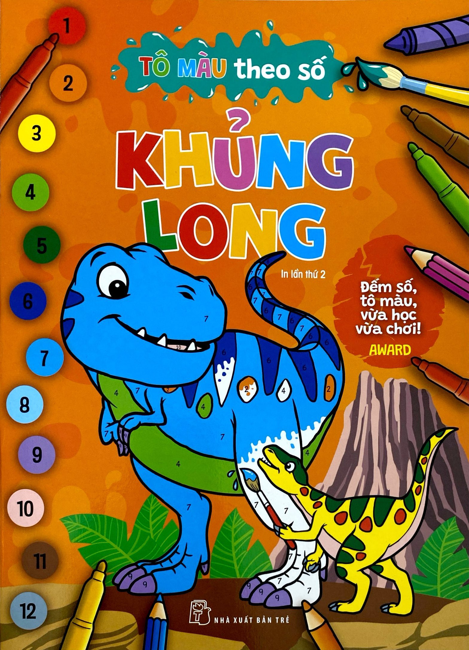 tô màu theo số - khủng long - Ảnh 2
