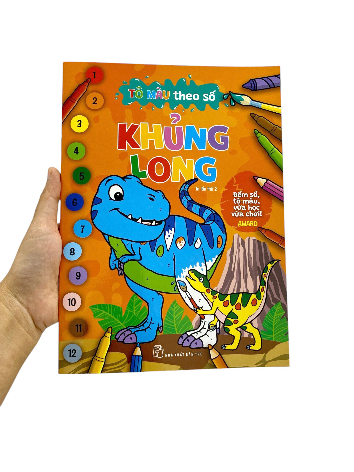 tô màu theo số - khủng long - Ảnh 7
