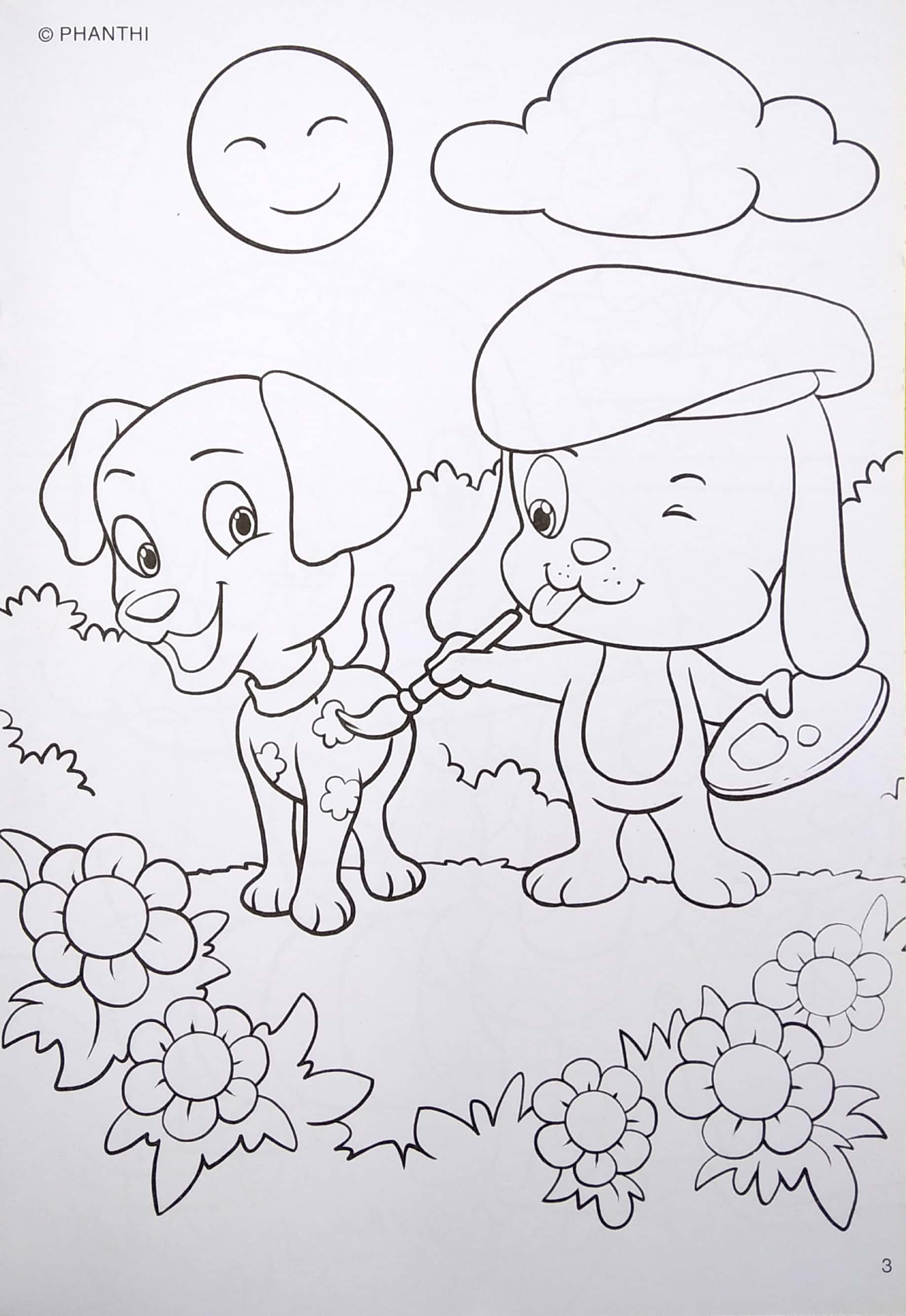 tô màu thú cưng - chó - Ảnh 5