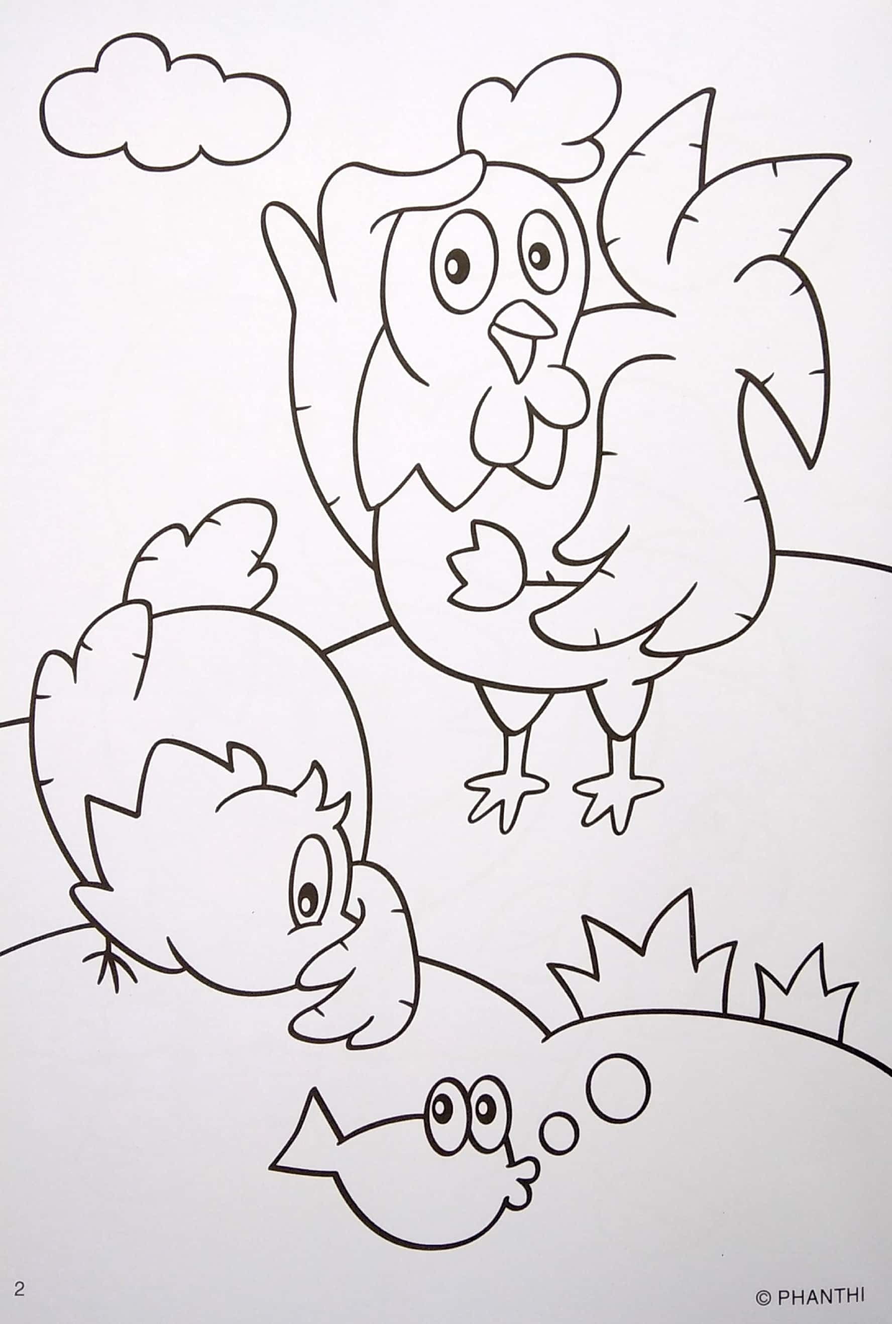 tô màu thú cưng - gà - Ảnh 4