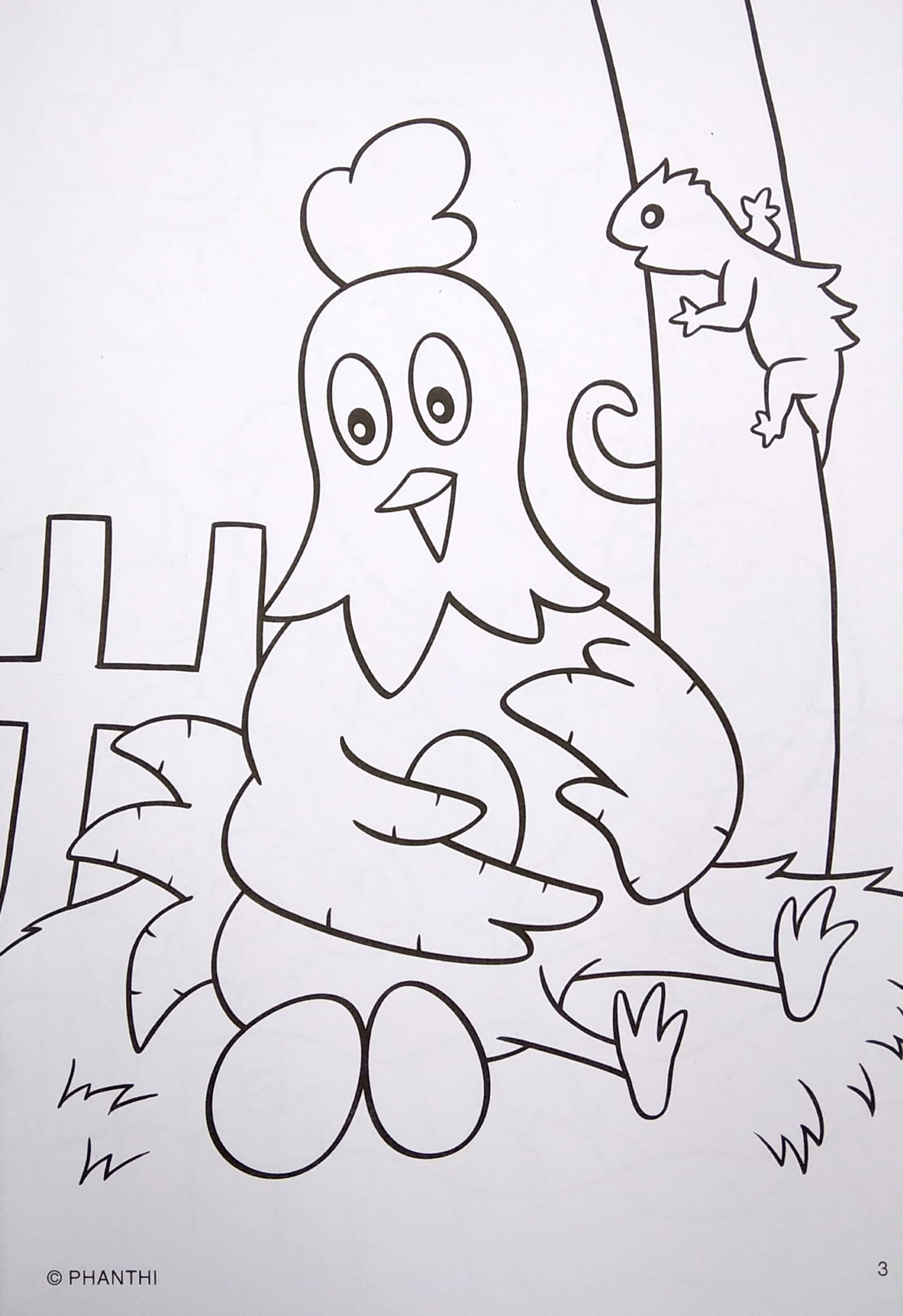 tô màu thú cưng - gà - Ảnh 5