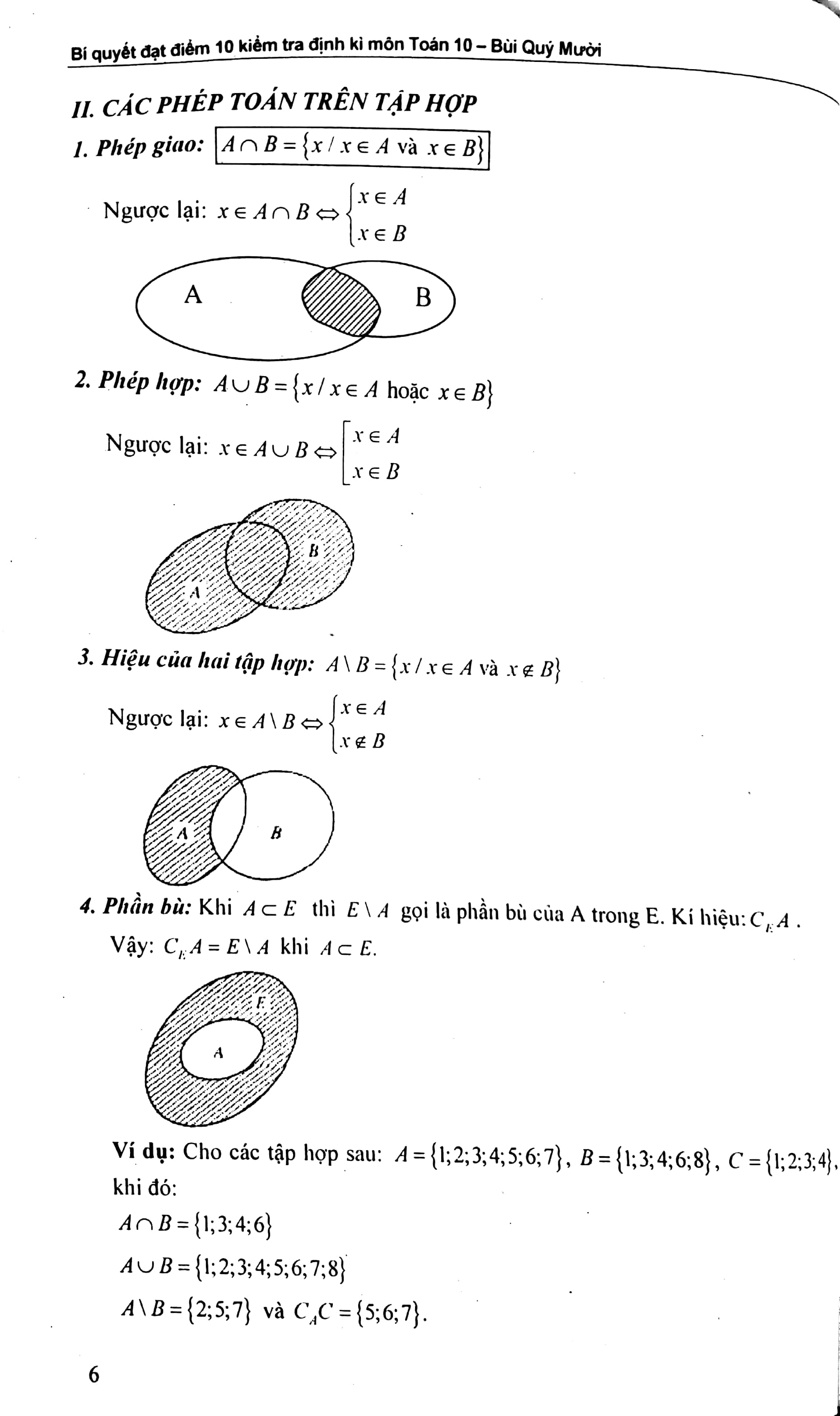 Toán 10 - Bí Quyết Đạt Điểm 10 Kiểm Tra Định Kì - Ảnh 6