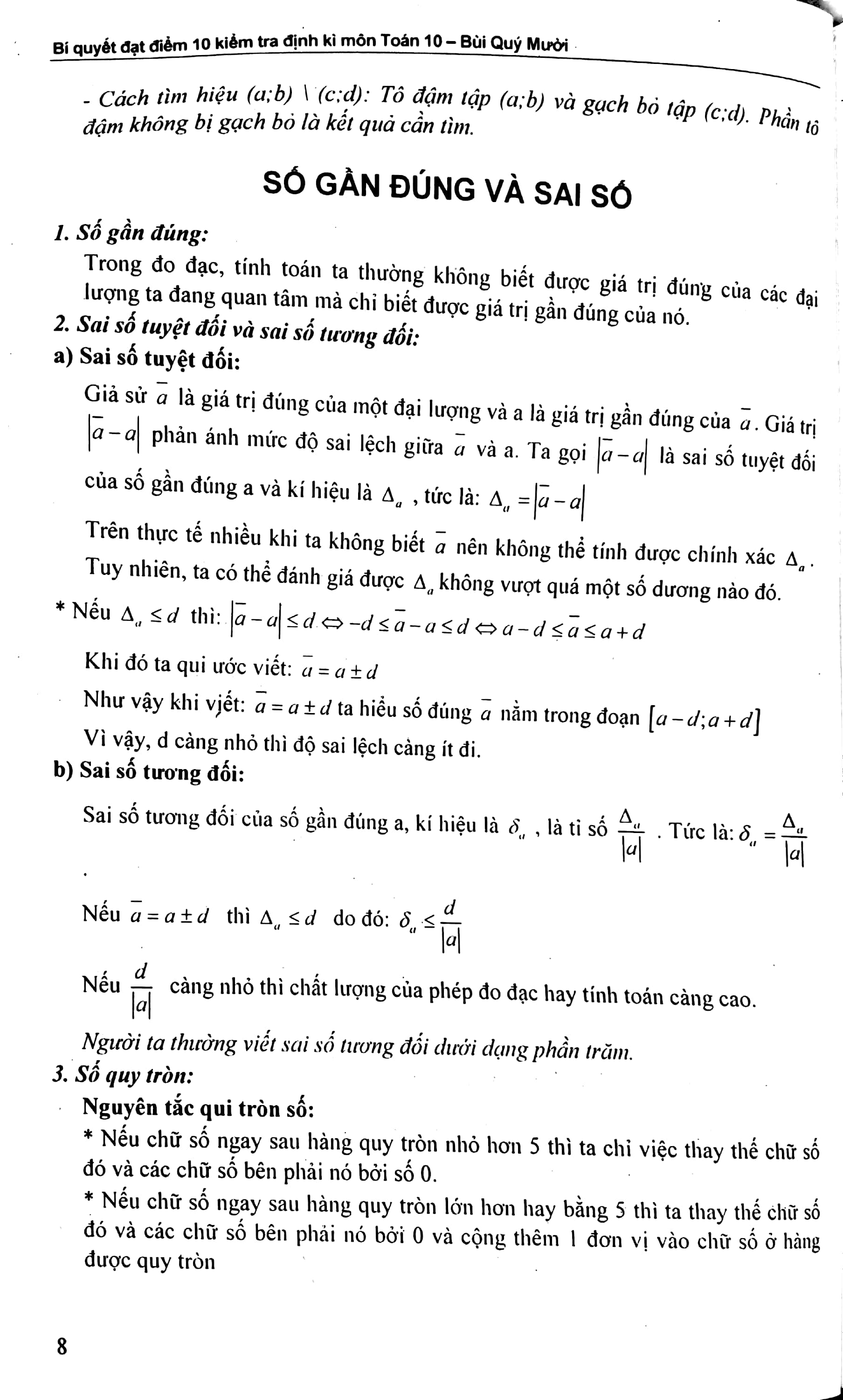 Toán 10 - Bí Quyết Đạt Điểm 10 Kiểm Tra Định Kì - Ảnh 8