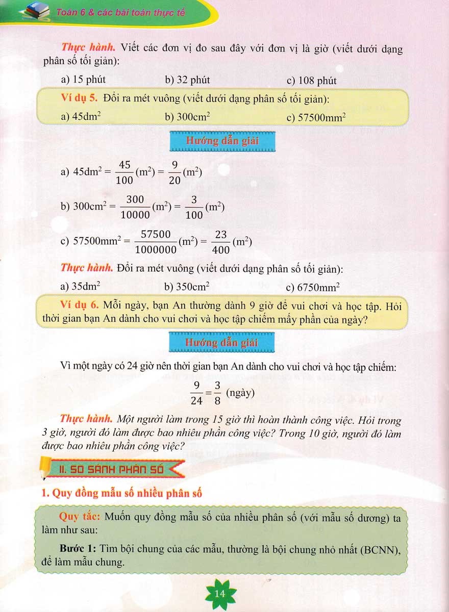 toán 6 và các bài toán thực tế - tập 2 - Ảnh 15