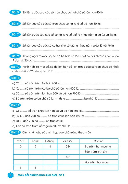 Toán Bồi Dưỡng Học Sinh Giỏi Lớp 2 - Ảnh 4