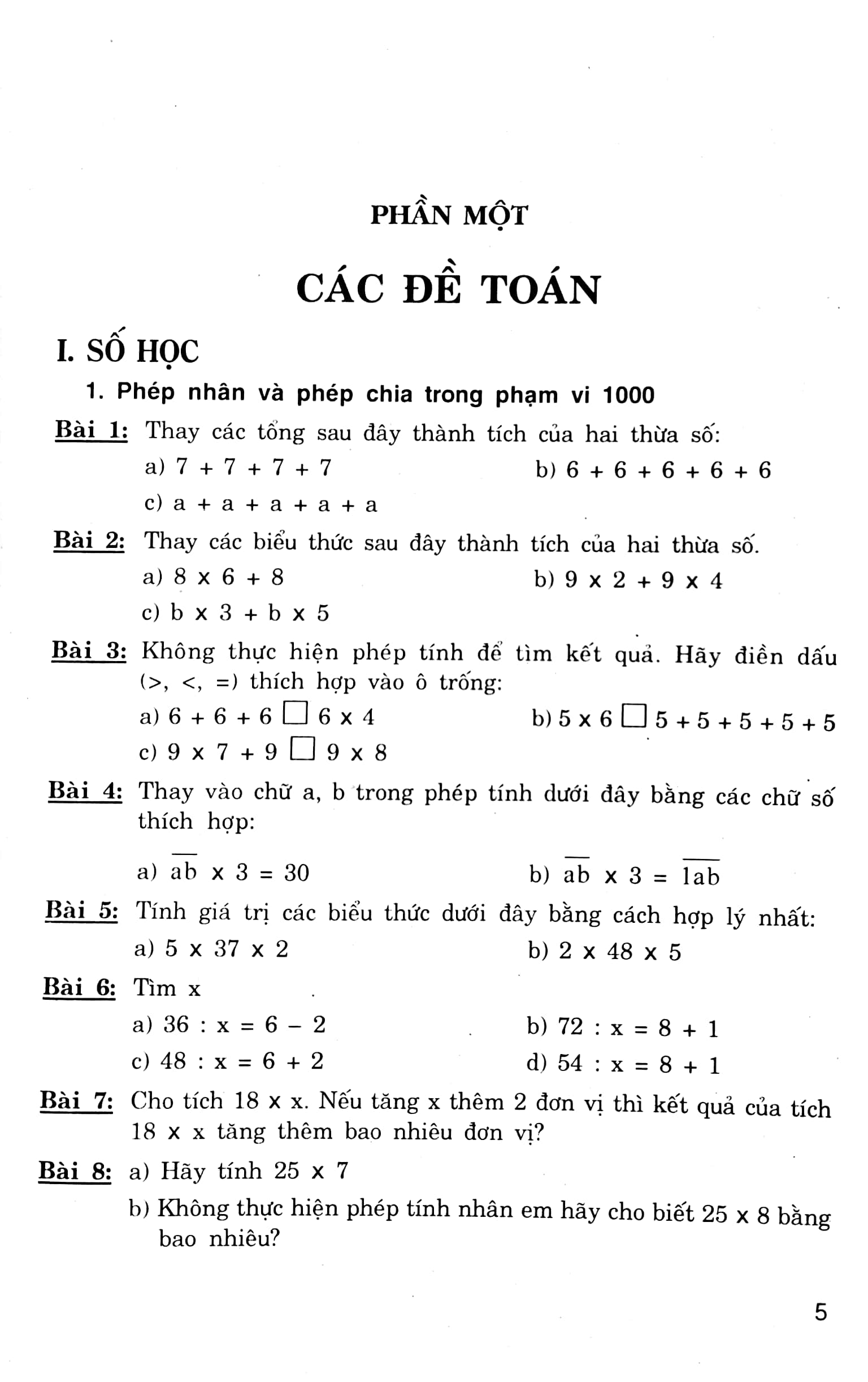 toán hay và khó tiểu học 3 (biên soạn theo chương trinh gdpt mới) (dùng chung cho các bộ sgk hiện hành) - Ảnh 5