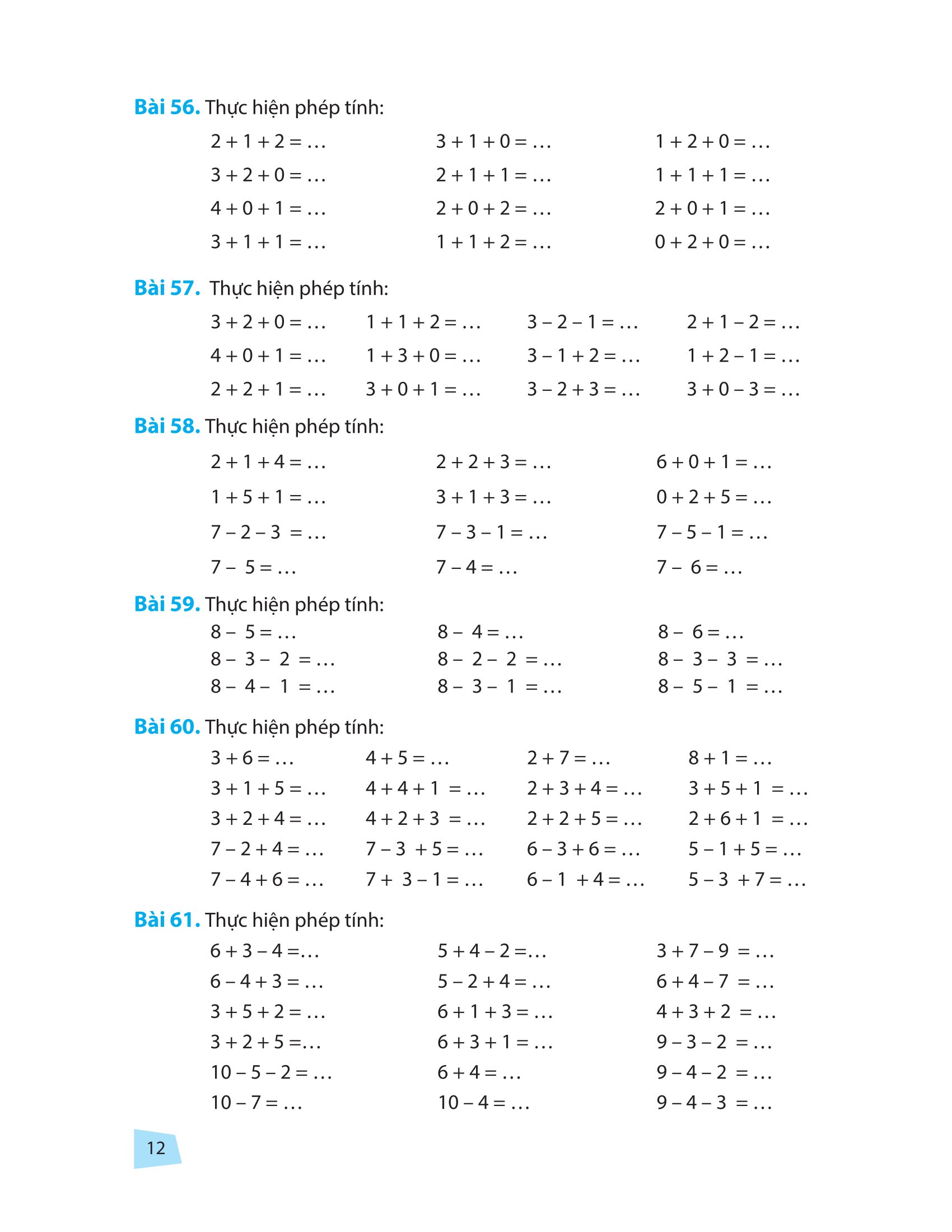 Toán Nâng Cao Và Bồi Dưỡng Học Sinh Giỏi Lớp 1 - Nâng Cao Kiến Thức Ngoài Chương Trình Lên Lớp (Tái Bản 2025) - Ảnh 11