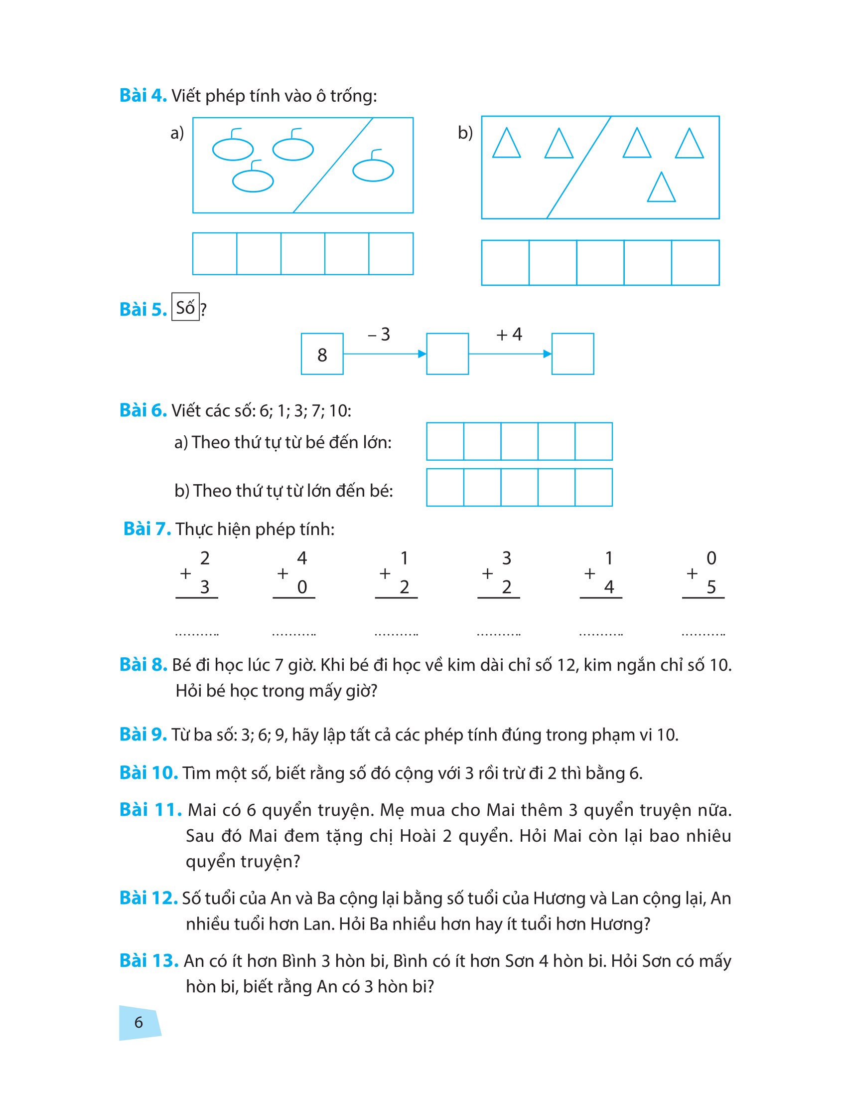 Toán Nâng Cao Và Bồi Dưỡng Học Sinh Giỏi Lớp 1 - Nâng Cao Kiến Thức Ngoài Chương Trình Lên Lớp (Tái Bản 2025) - Ảnh 5