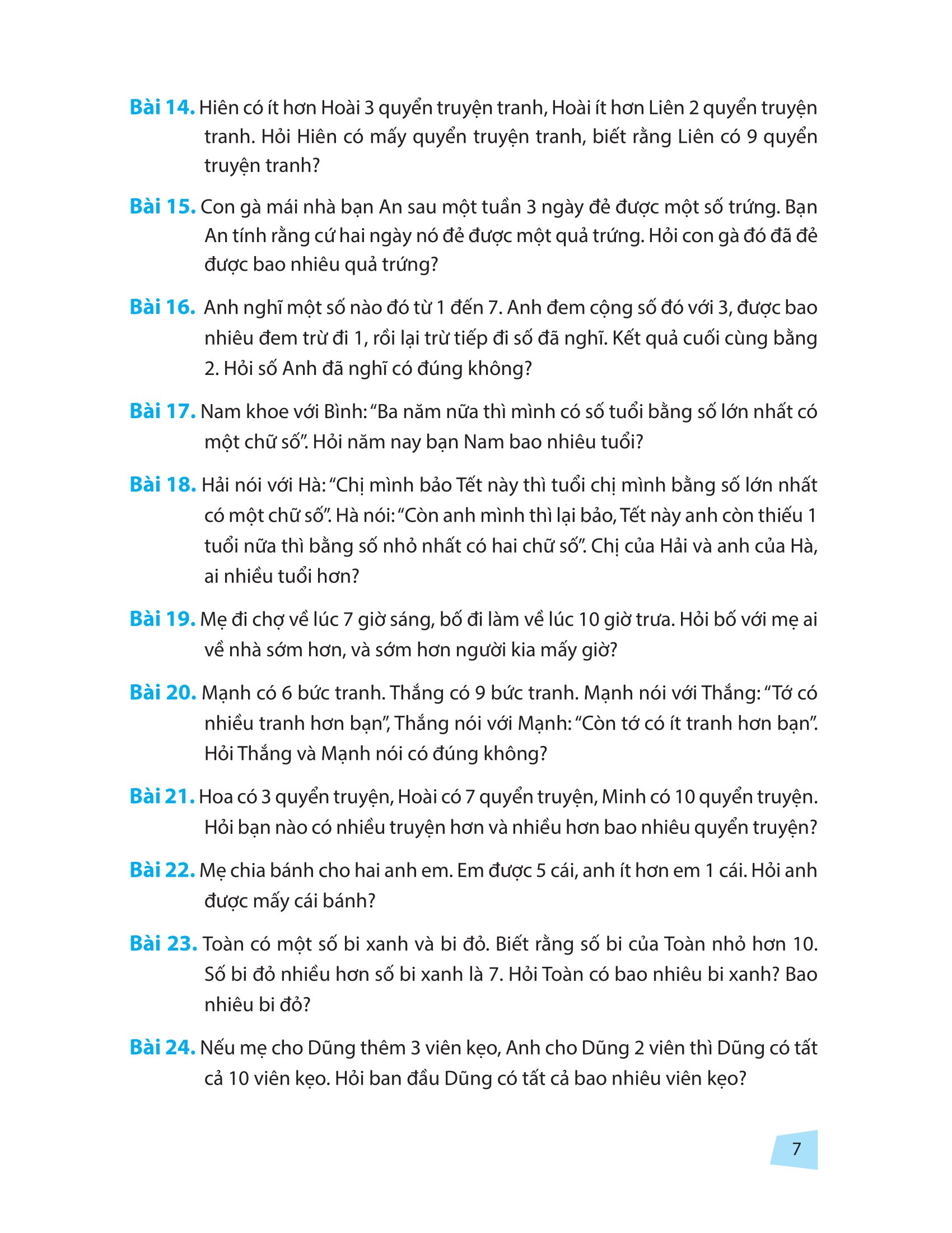 Toán Nâng Cao Và Bồi Dưỡng Học Sinh Giỏi Lớp 1 - Nâng Cao Kiến Thức Ngoài Chương Trình Lên Lớp (Tái Bản 2025) - Ảnh 6