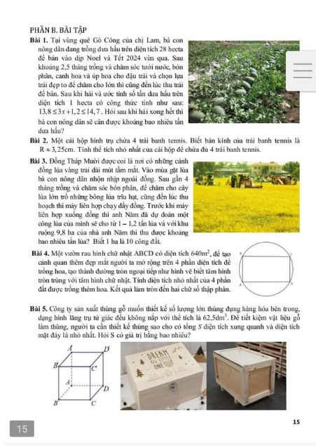 toán thực tế - lớp 9 - Ảnh 3