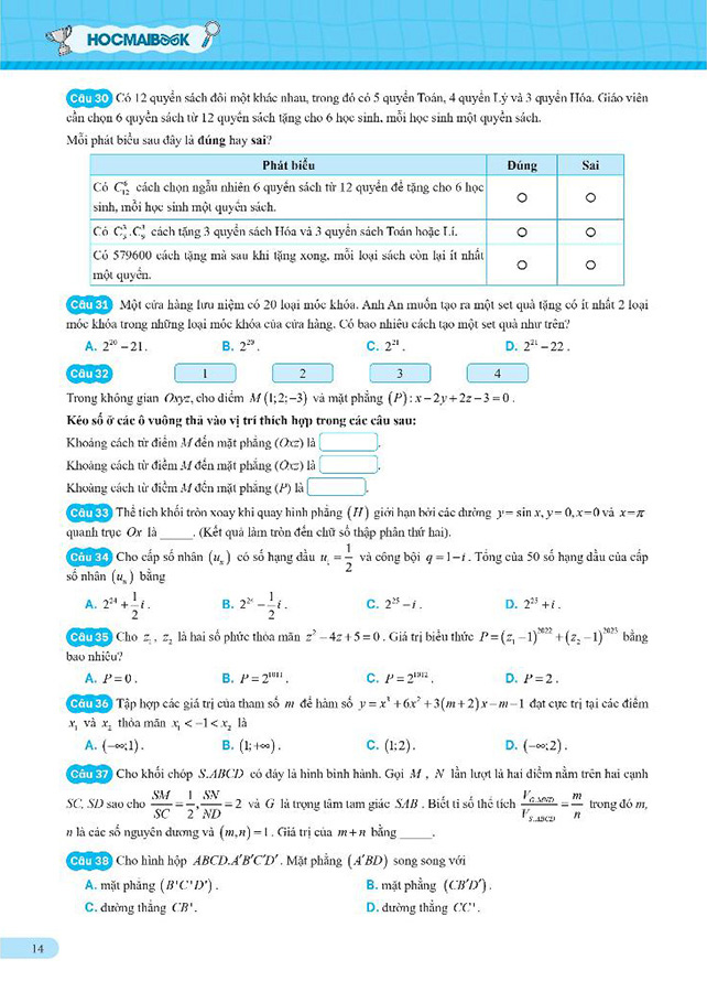 Tốc Chiến - Luyện Đề Kiểm Tra Tư Duy - Theo Cấu Trúc Đề Thi Của Đại Học Bách Khoa Hà Nội (Tái Bản 2025) - Ảnh 6