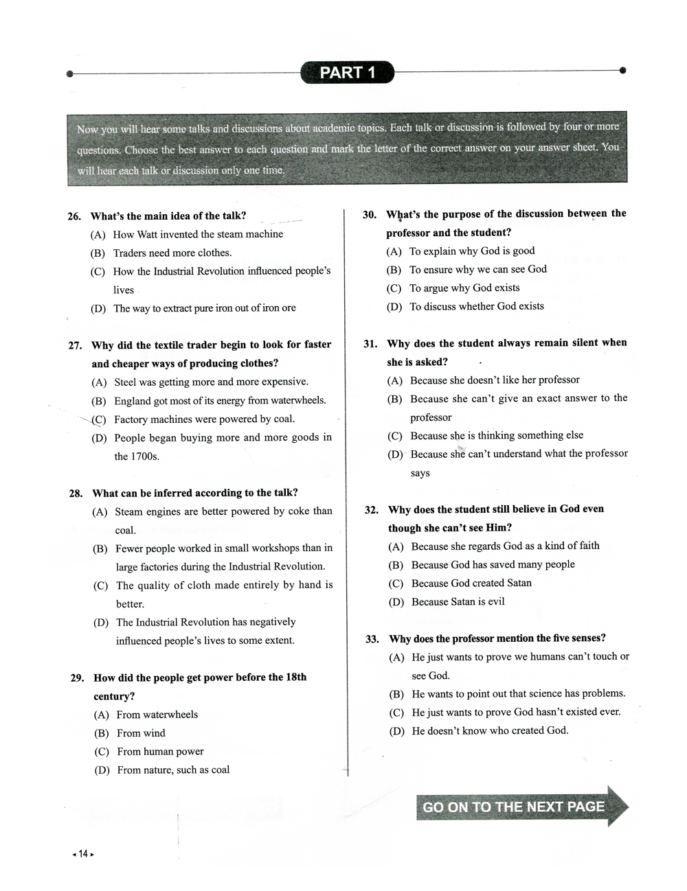 toefl junior - 10 practice tests (kèm cd) - Ảnh 10