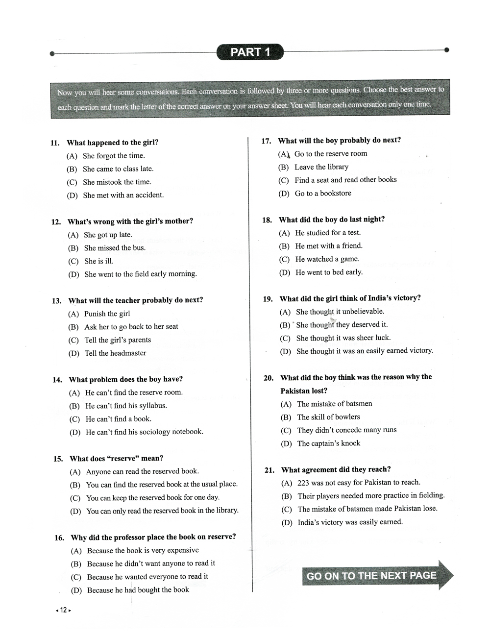 toefl junior - 10 practice tests (kèm cd) - Ảnh 8