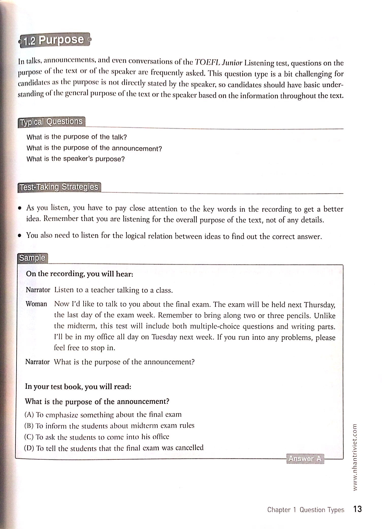 toefl junior listening (kèm cd) - Ảnh 7