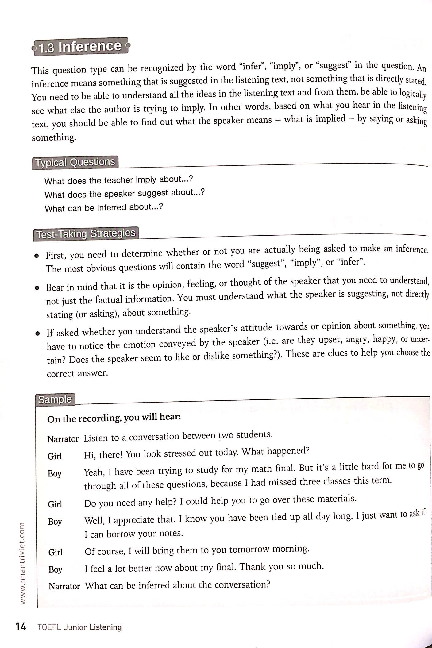 toefl junior listening (kèm cd) - Ảnh 8