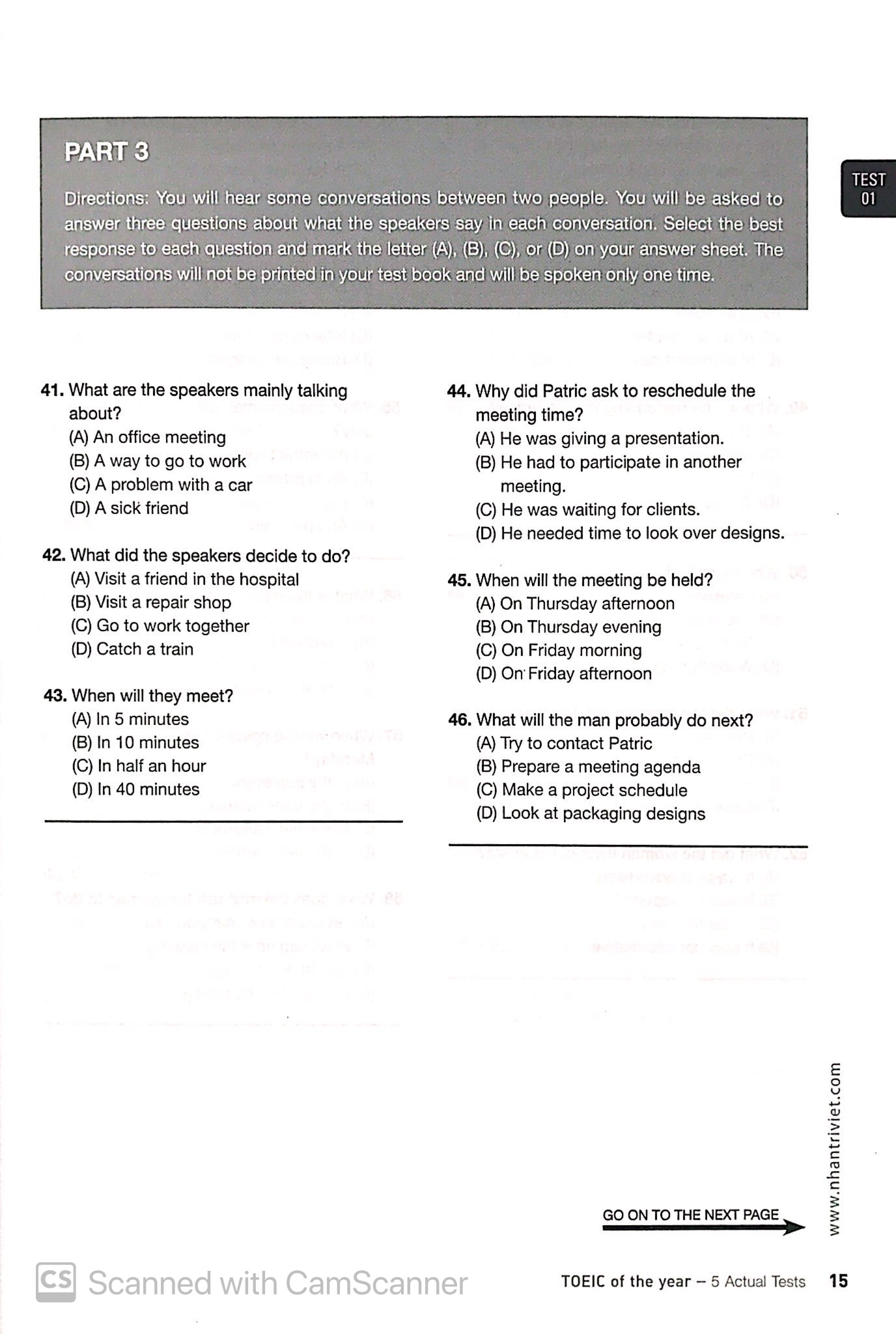 toeic of the year (kèm cd) - Ảnh 13