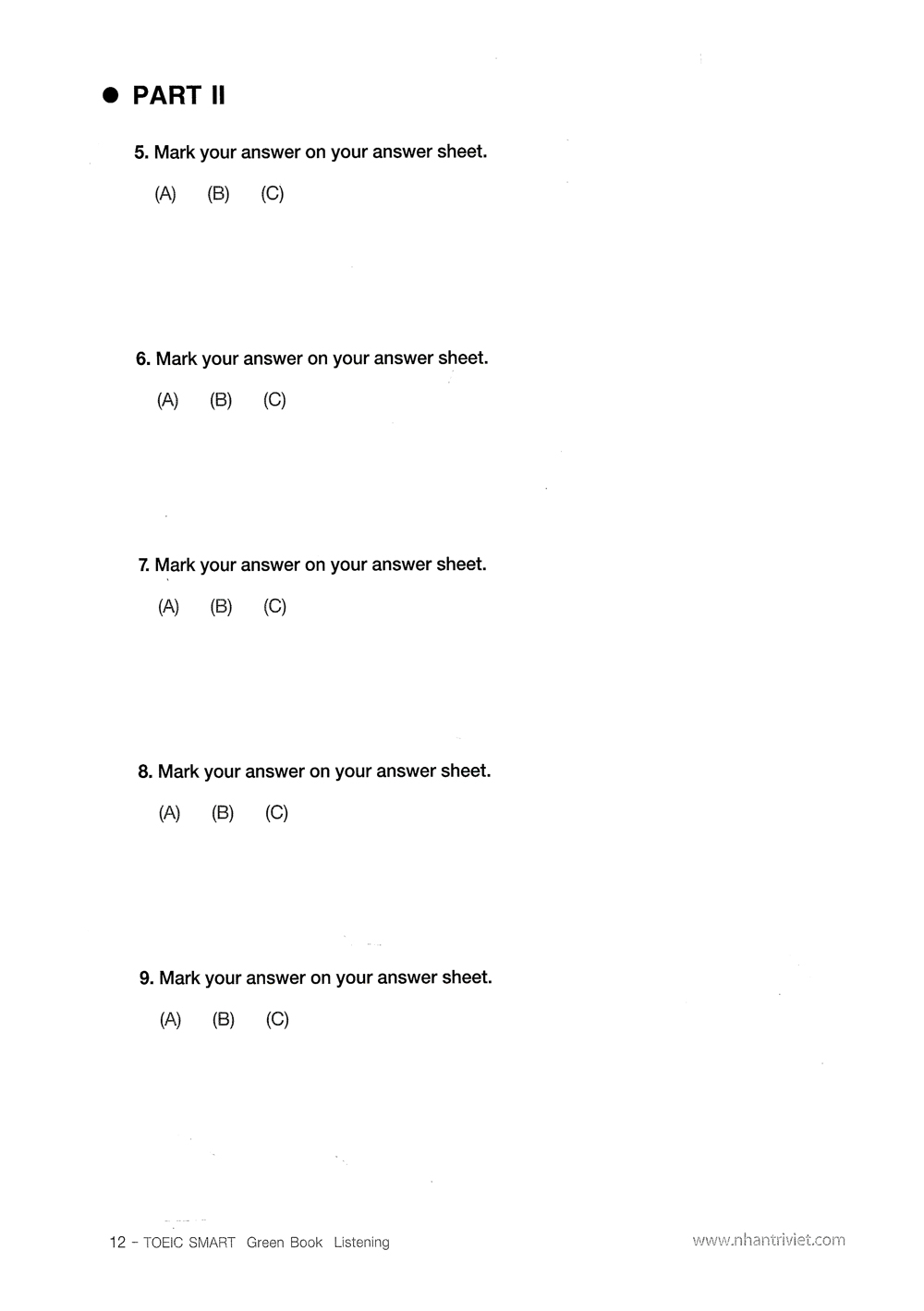 toeic smart: green book - listening (tái bản 2018) - Ảnh 7