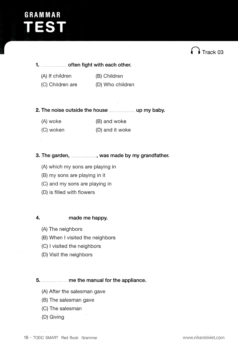 toeic smart - red book grammar (kèm cd) - Ảnh 10