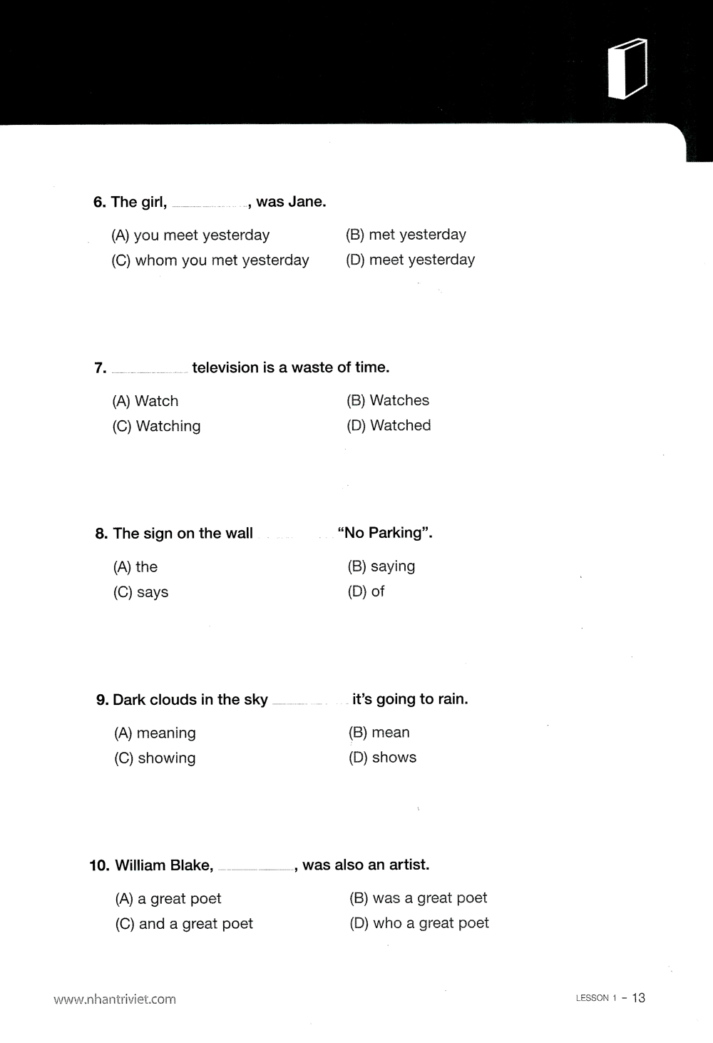 toeic smart - red book grammar (kèm cd) - Ảnh 7
