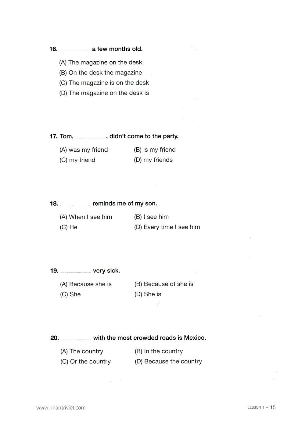 toeic smart - red book grammar (kèm cd) - Ảnh 9