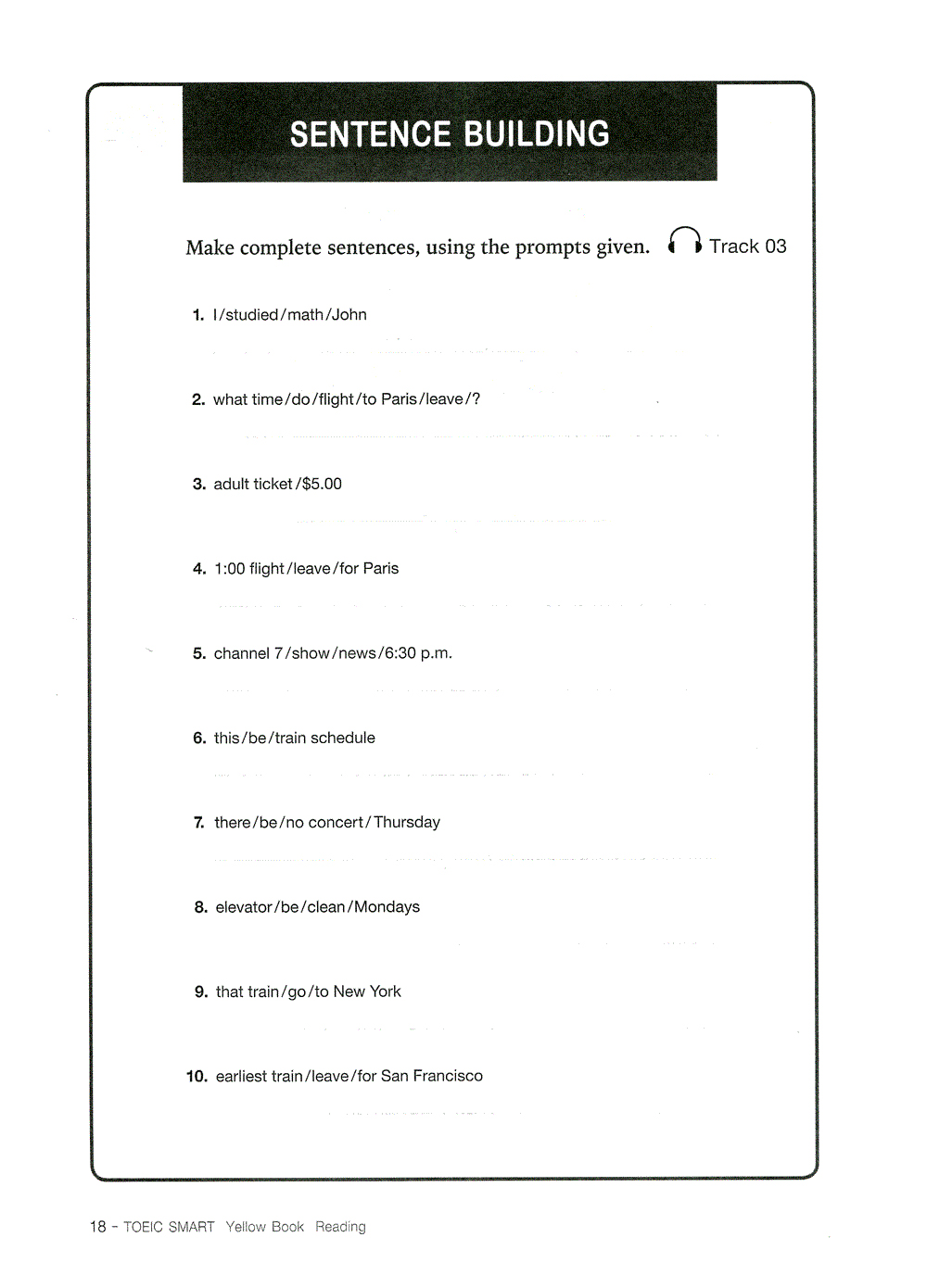 toeic smart - yellow book reading (kèm cd) - Ảnh 13