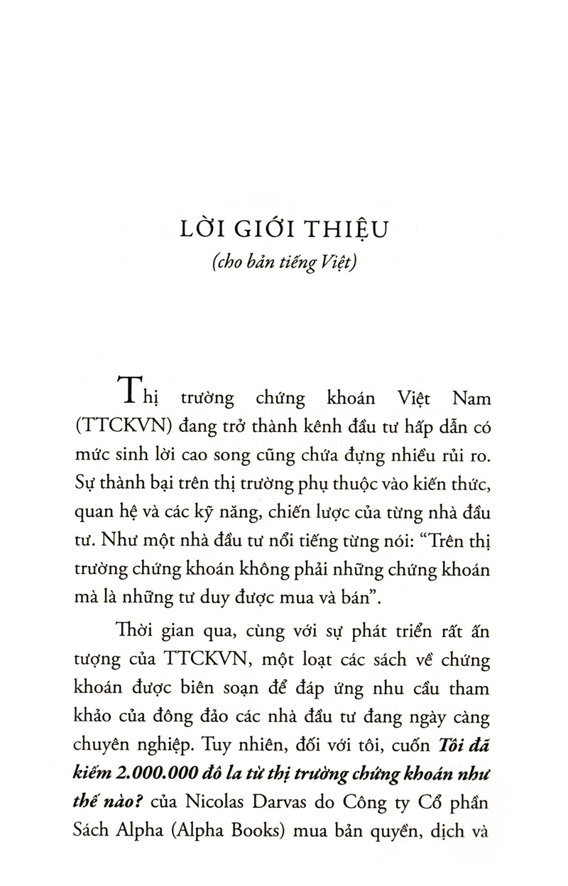 tôi đã kiếm 2.000.000 đô la từ thị trường chứng khoán như thế nào? (tái bản 2021) - Ảnh 2