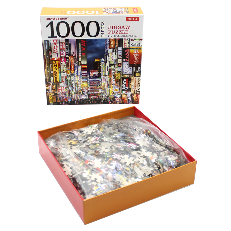 tokyo by night - 1000 piece jigsaw puzzle : tokyo's kabuki-cho district at night: finished size 24 x 18 inches (61 x 46 cm) - Ảnh 6