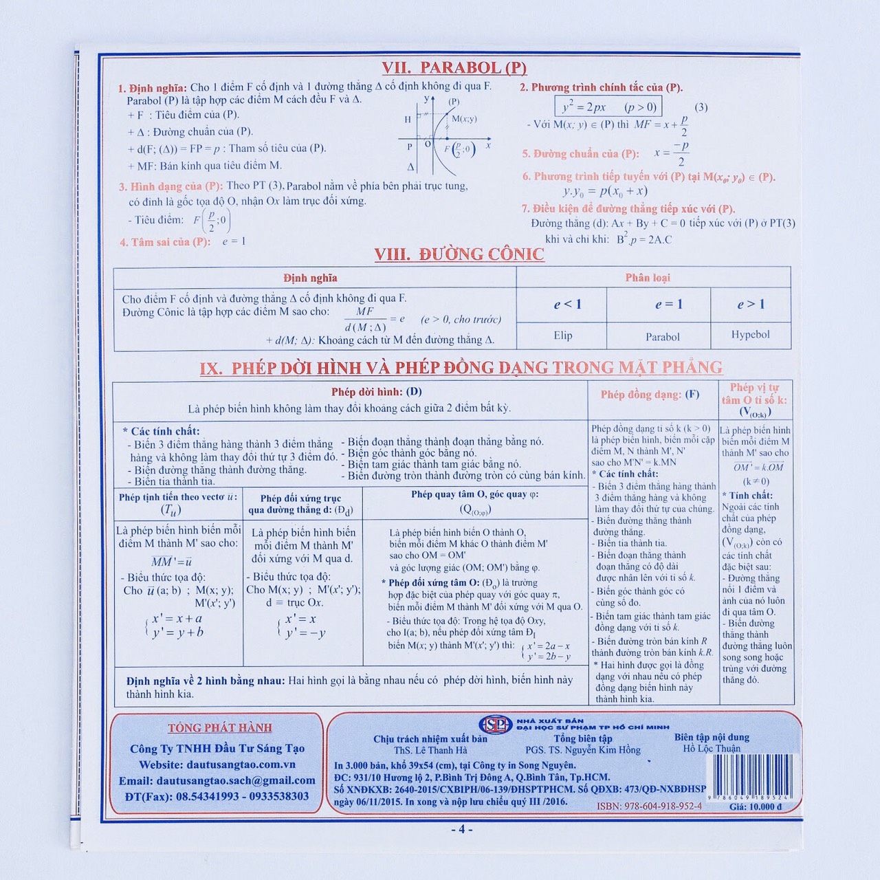 tóm tắt kiến thức hình học 10-11-12 - Ảnh 2