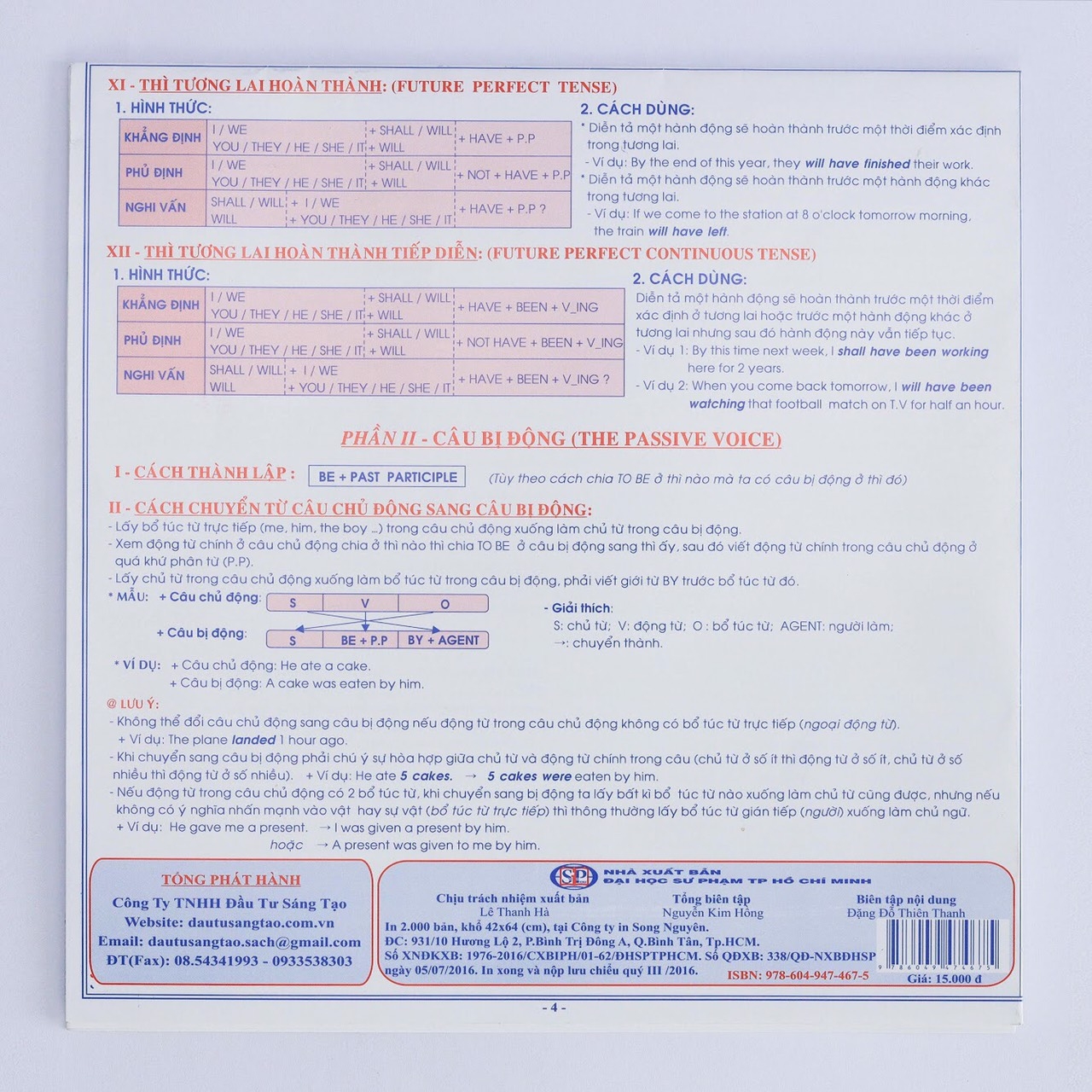 tóm tắt kiến thức tiếng anh chương trình phổ thông - Ảnh 2