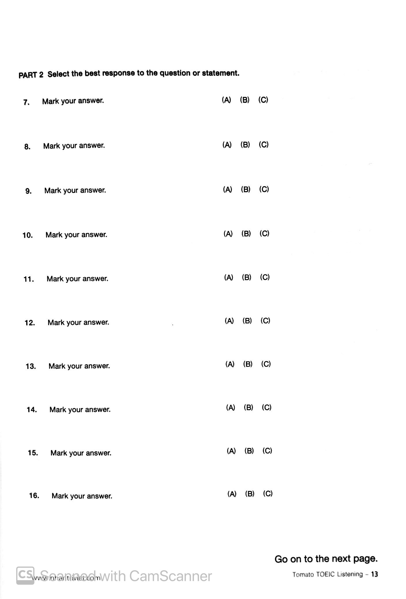 tomato toeic listening (kèm cd) - Ảnh 7