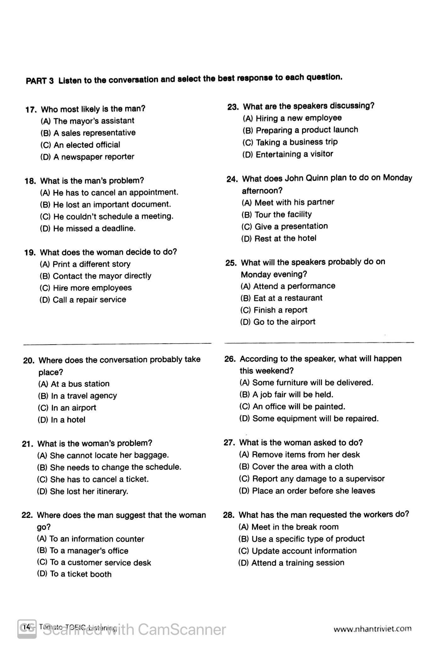 tomato toeic listening (kèm cd) - Ảnh 8