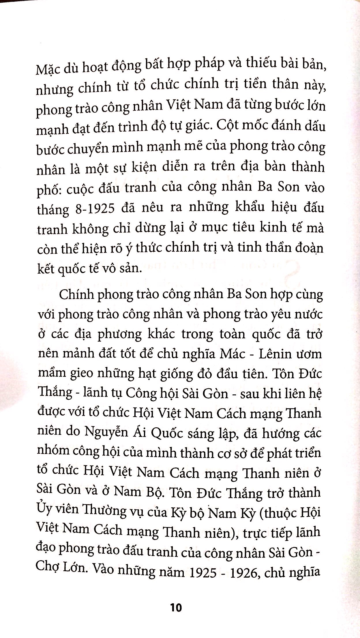tôn đức thắng với phong trào công nhân sài gòn đầu thế kỷ xx đến năm 1930 - Ảnh 3