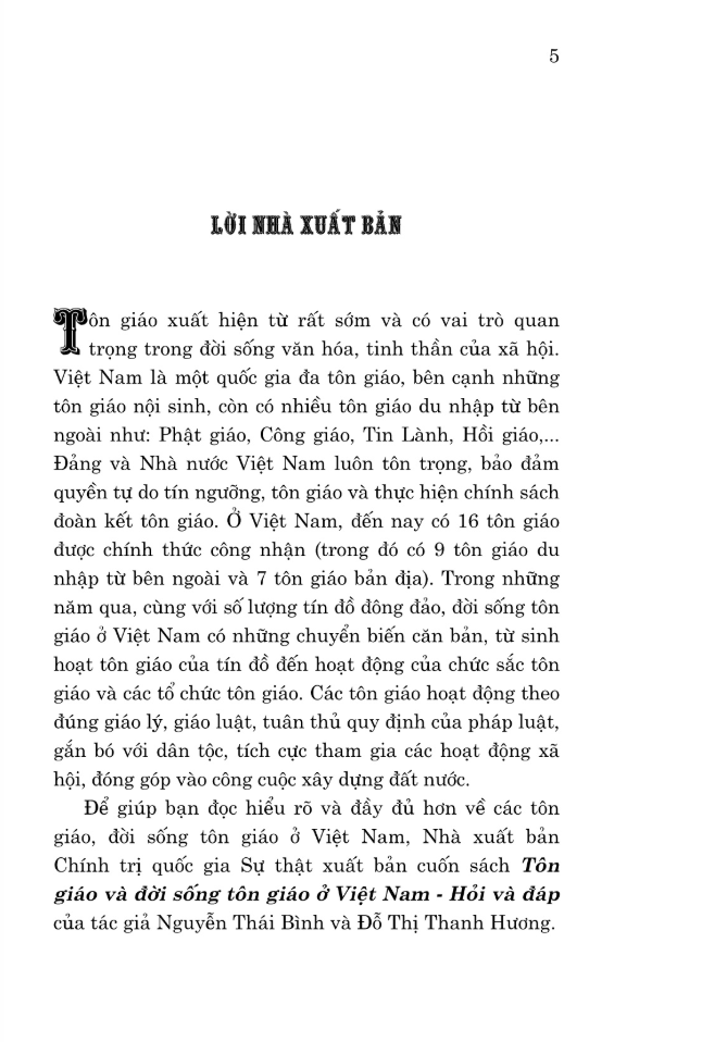 tôn giáo và đời sống tôn giáo ở việt nam - hỏi và đáp - Ảnh 3