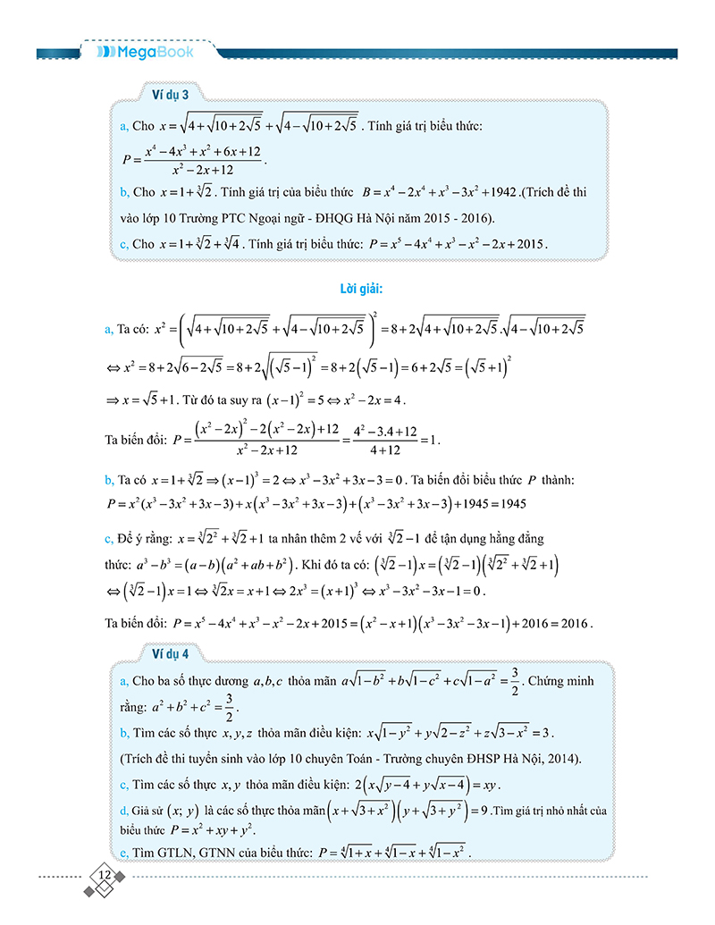 tổng hợp chuyên đề trọng tâm thi vào 10 chuyên và học sinh giỏi - đại số 9 - Ảnh 11