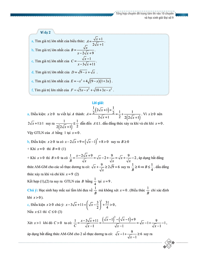 tổng hợp chuyên đề trọng tâm thi vào 10 chuyên và học sinh giỏi - đại số 9 - Ảnh 18