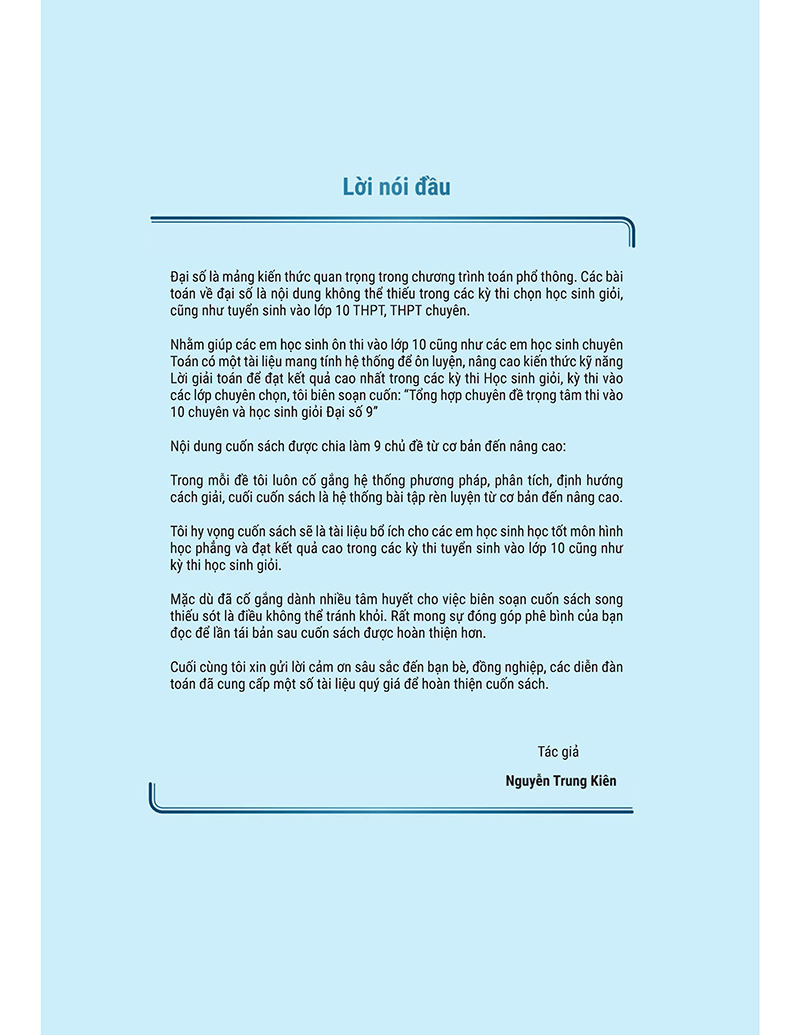 tổng hợp chuyên đề trọng tâm thi vào 10 chuyên và học sinh giỏi - đại số 9 - Ảnh 4
