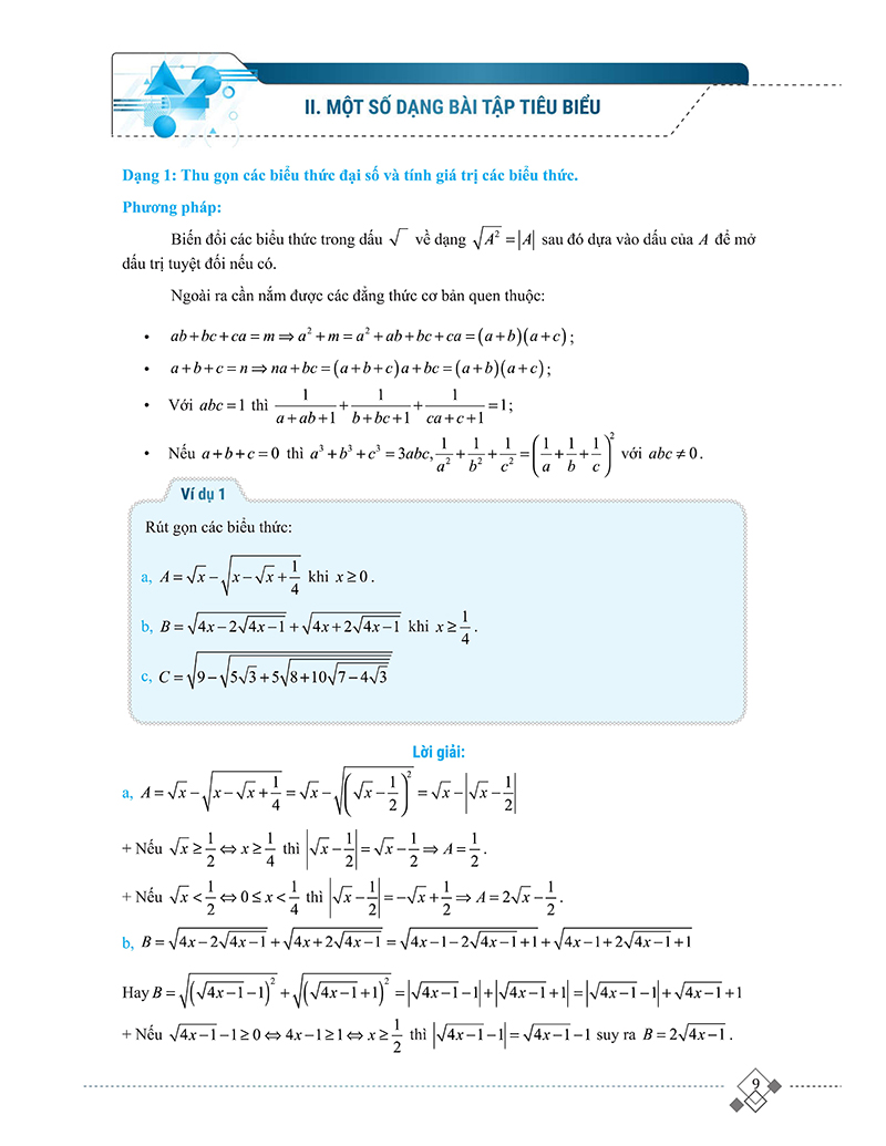 tổng hợp chuyên đề trọng tâm thi vào 10 chuyên và học sinh giỏi - đại số 9 - Ảnh 8