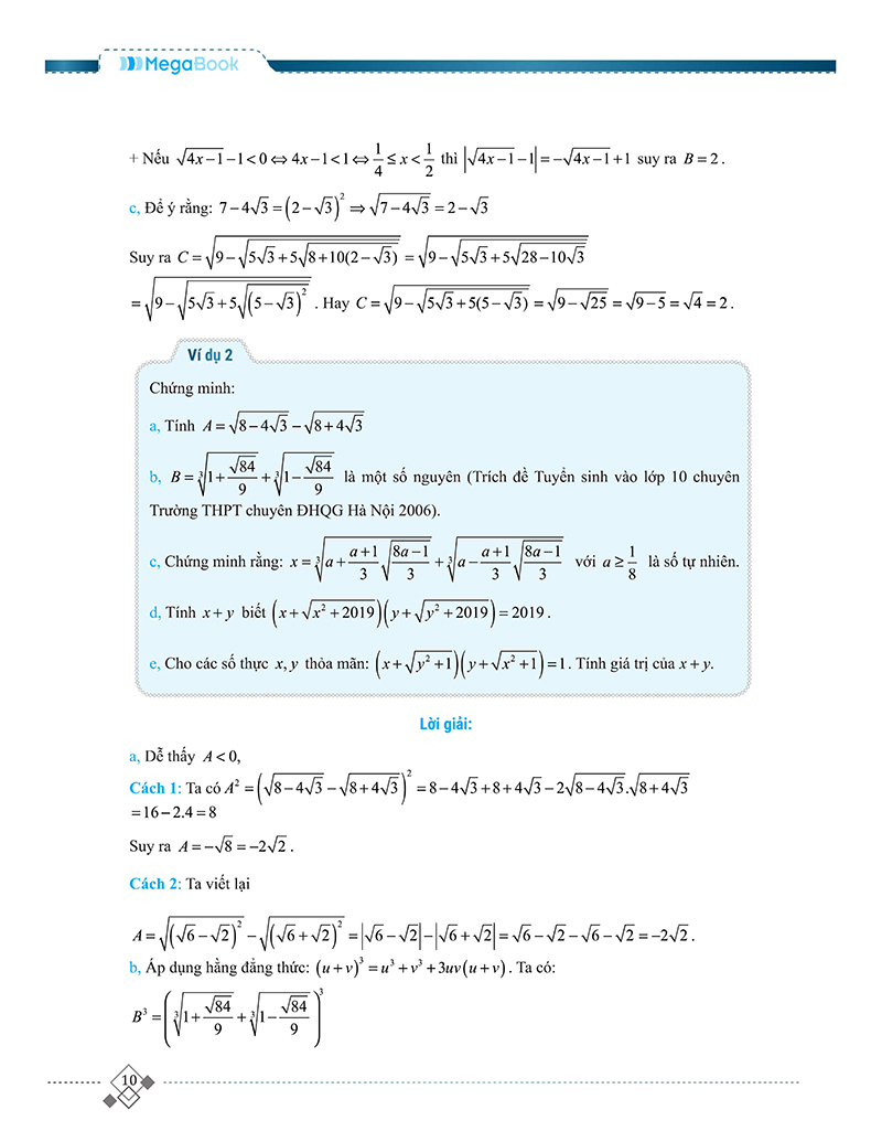 tổng hợp chuyên đề trọng tâm thi vào 10 chuyên và học sinh giỏi - đại số 9 - Ảnh 9