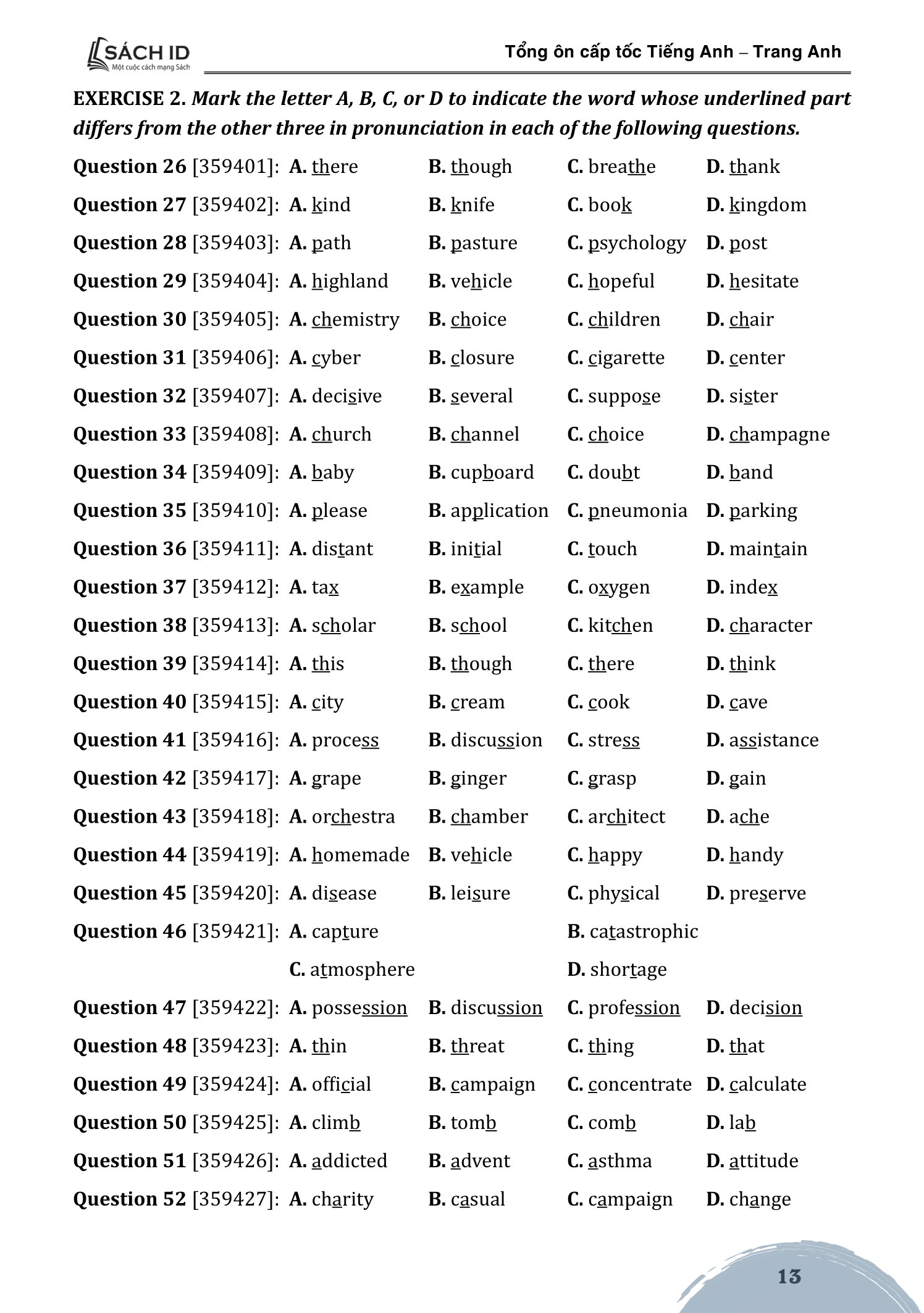 tổng ôn cấp tốc tiếng anh - Ảnh 14