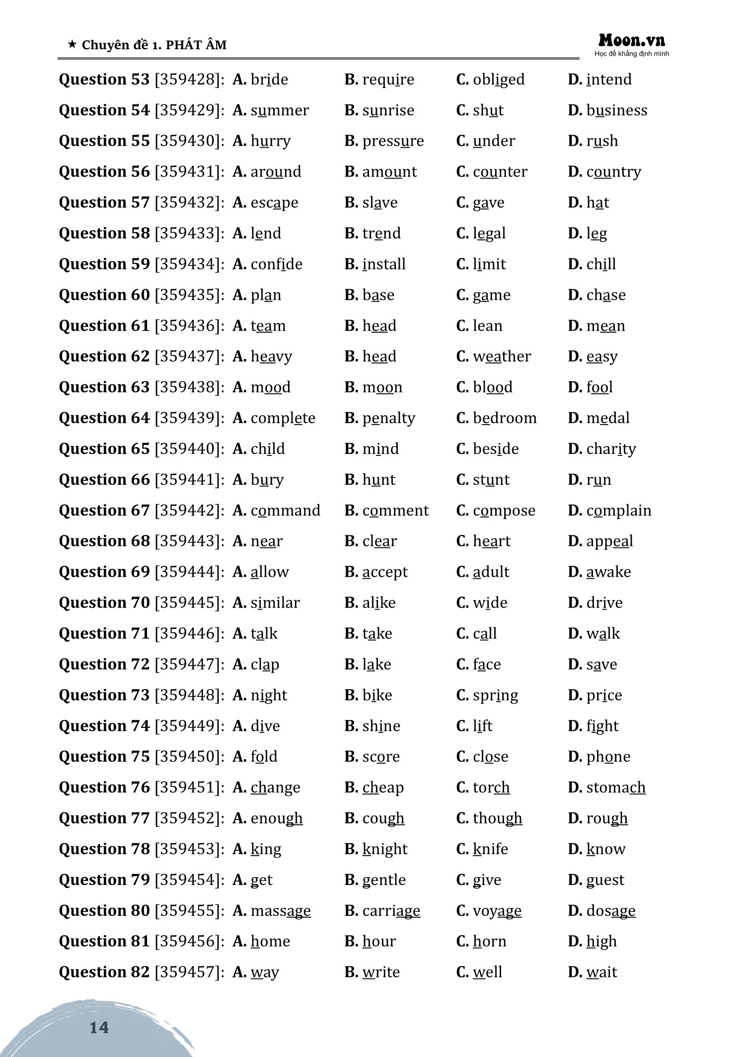 tổng ôn cấp tốc tiếng anh - Ảnh 15
