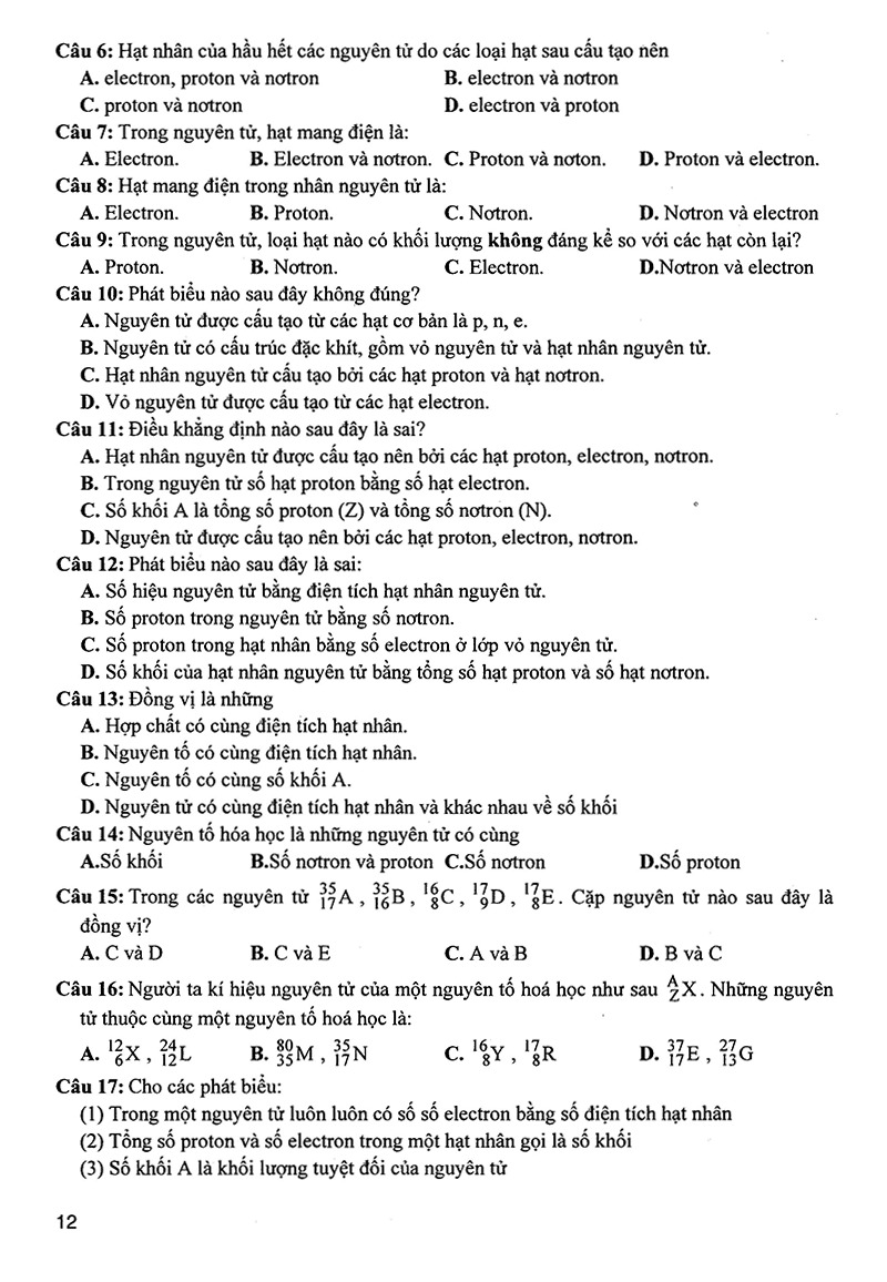 tổng ôn tập hóa đại cương và phi kim - Ảnh 12