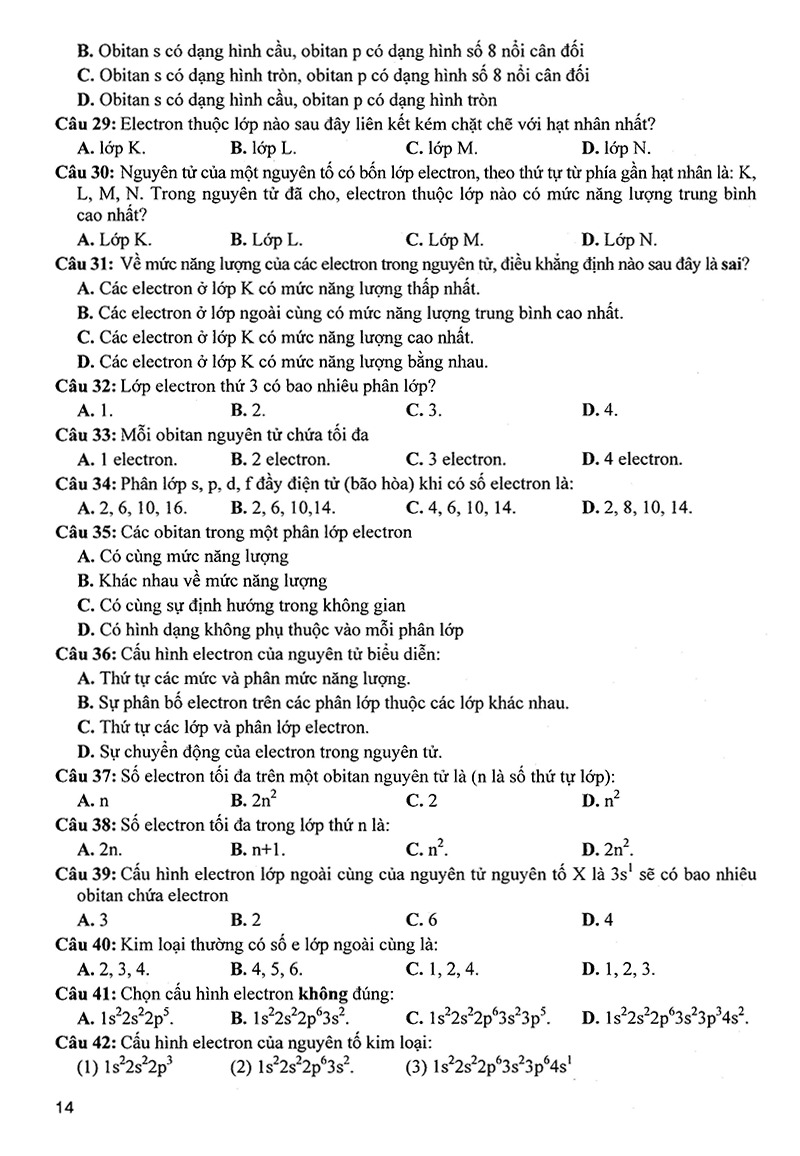 tổng ôn tập hóa đại cương và phi kim - Ảnh 14